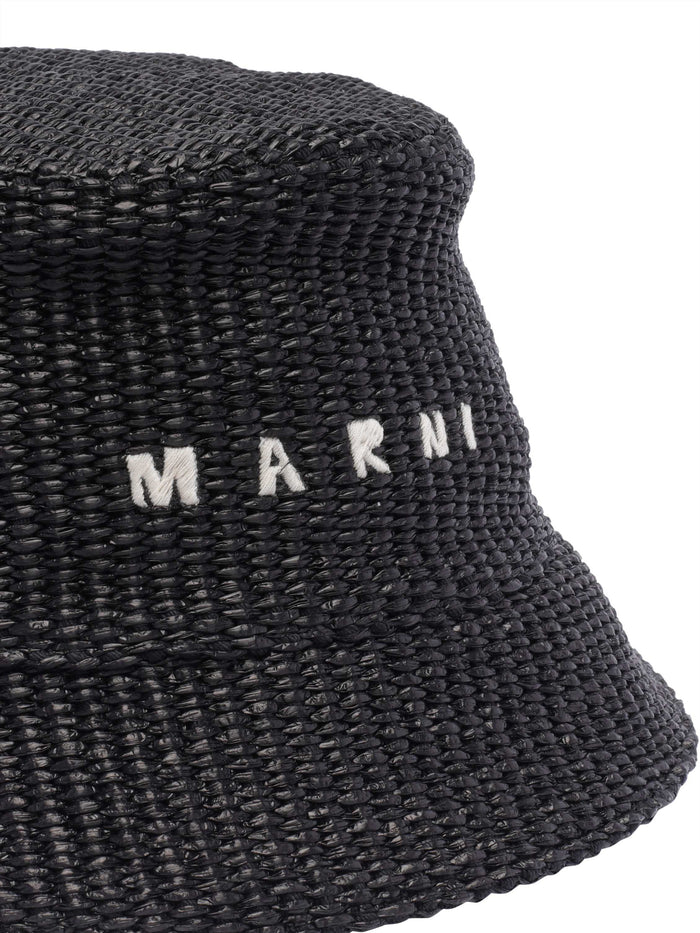 Marni Hats Black Cotton Polyamide