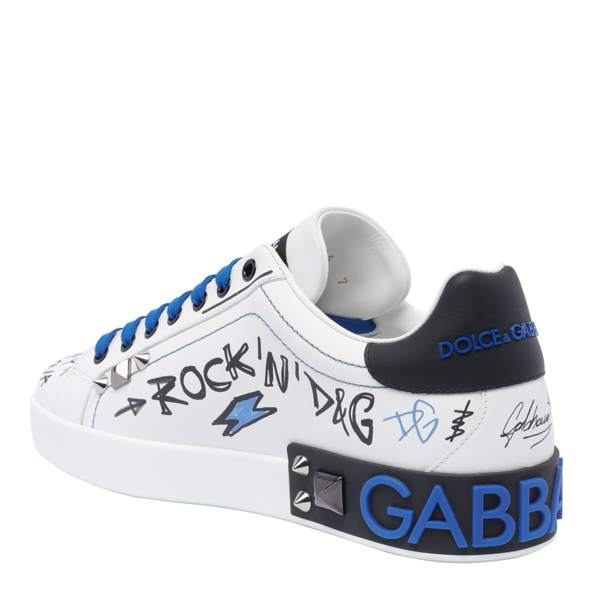 Dolce & Gabbana Sneakers White Calf Leather/rubber Sole