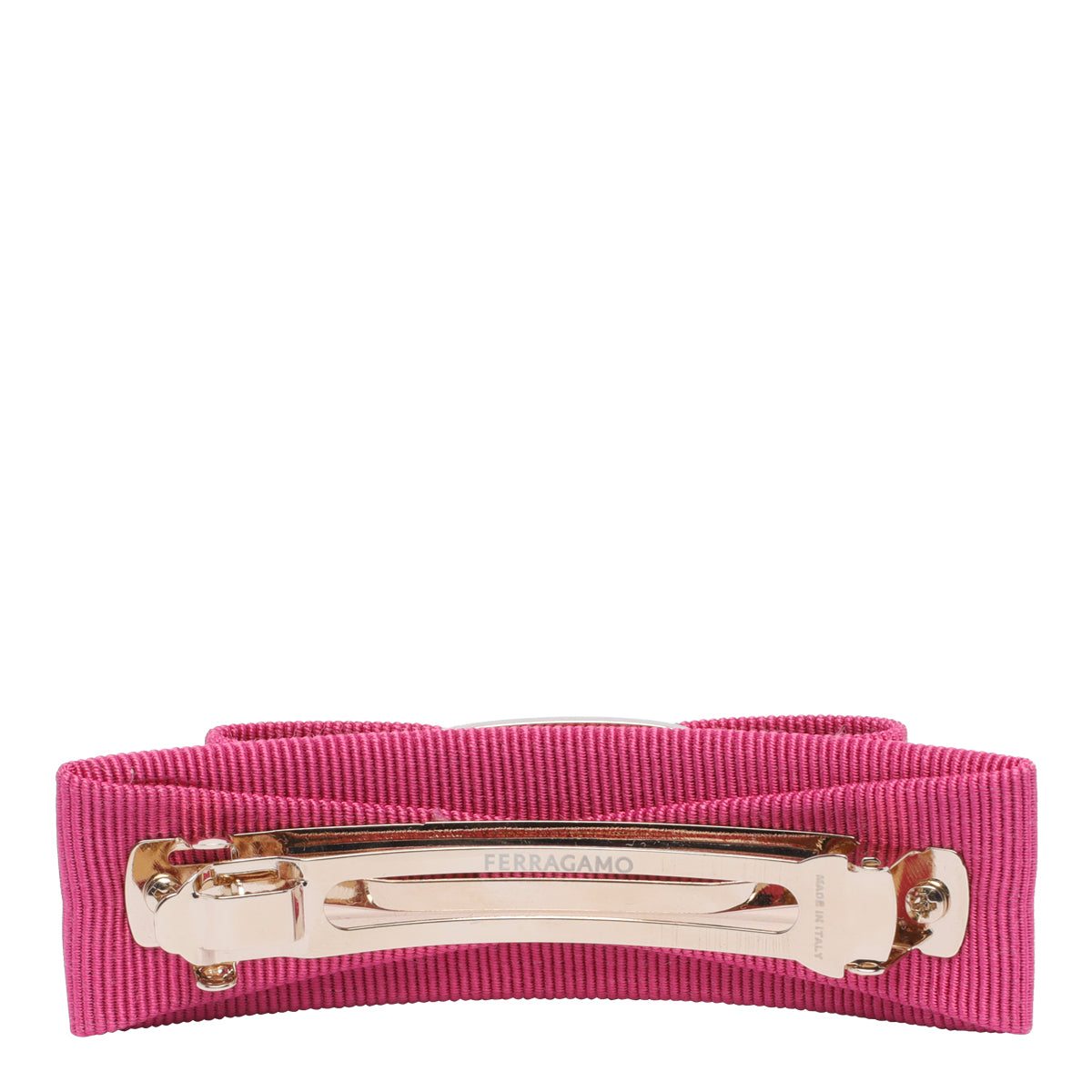 Ferragamo Accessories Fuchsia Fabric Brass