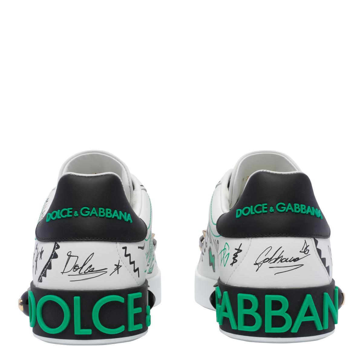 Dolce & Gabbana Sneakers White Calf Leather/rubber Sole