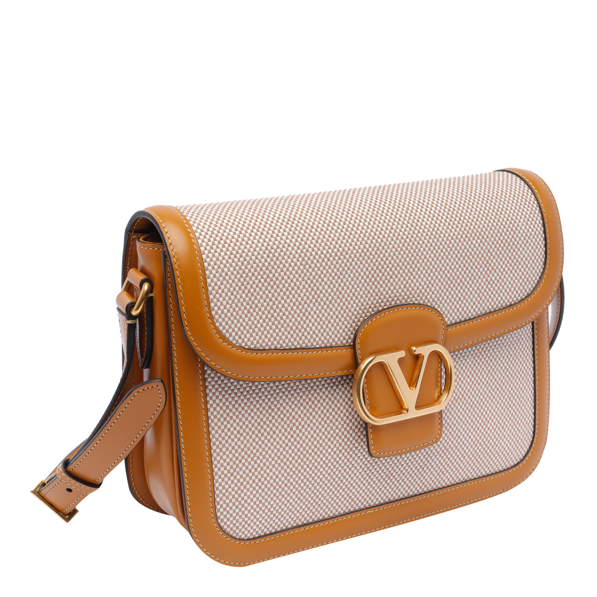 Valentino Garavani Bags Beige Fabric Calf Leather