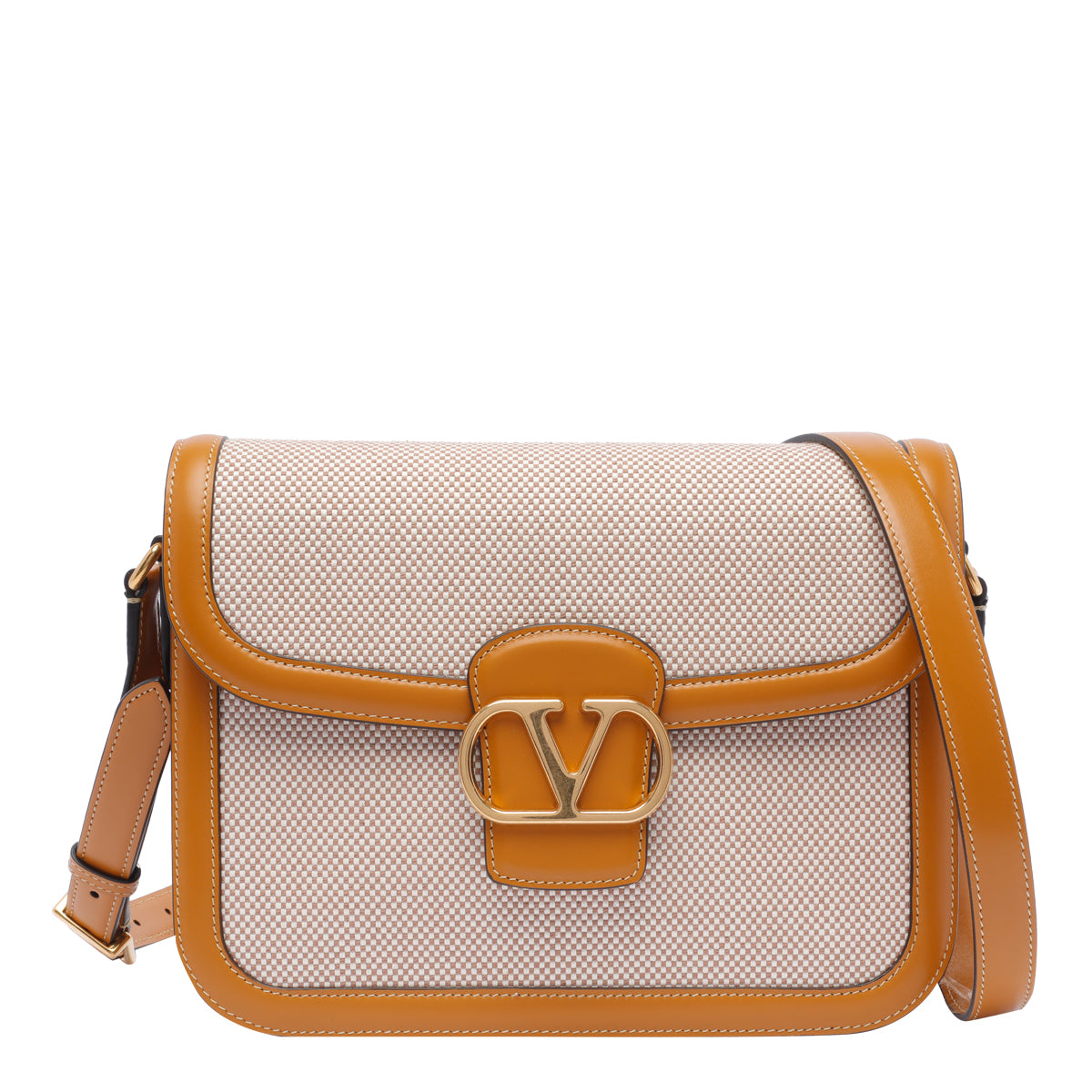 Valentino Garavani Bags Beige Fabric Calf Leather