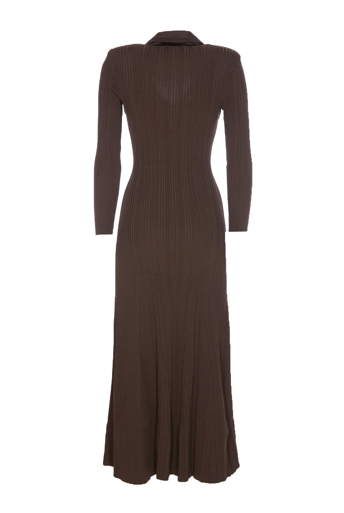 Self Portrait Dresses Brown Viscose