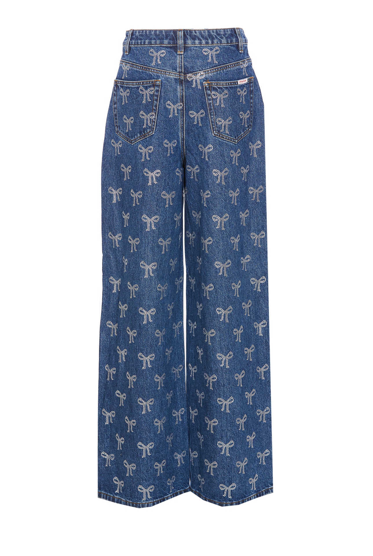 Self Portrait Jeans Blue Cotton