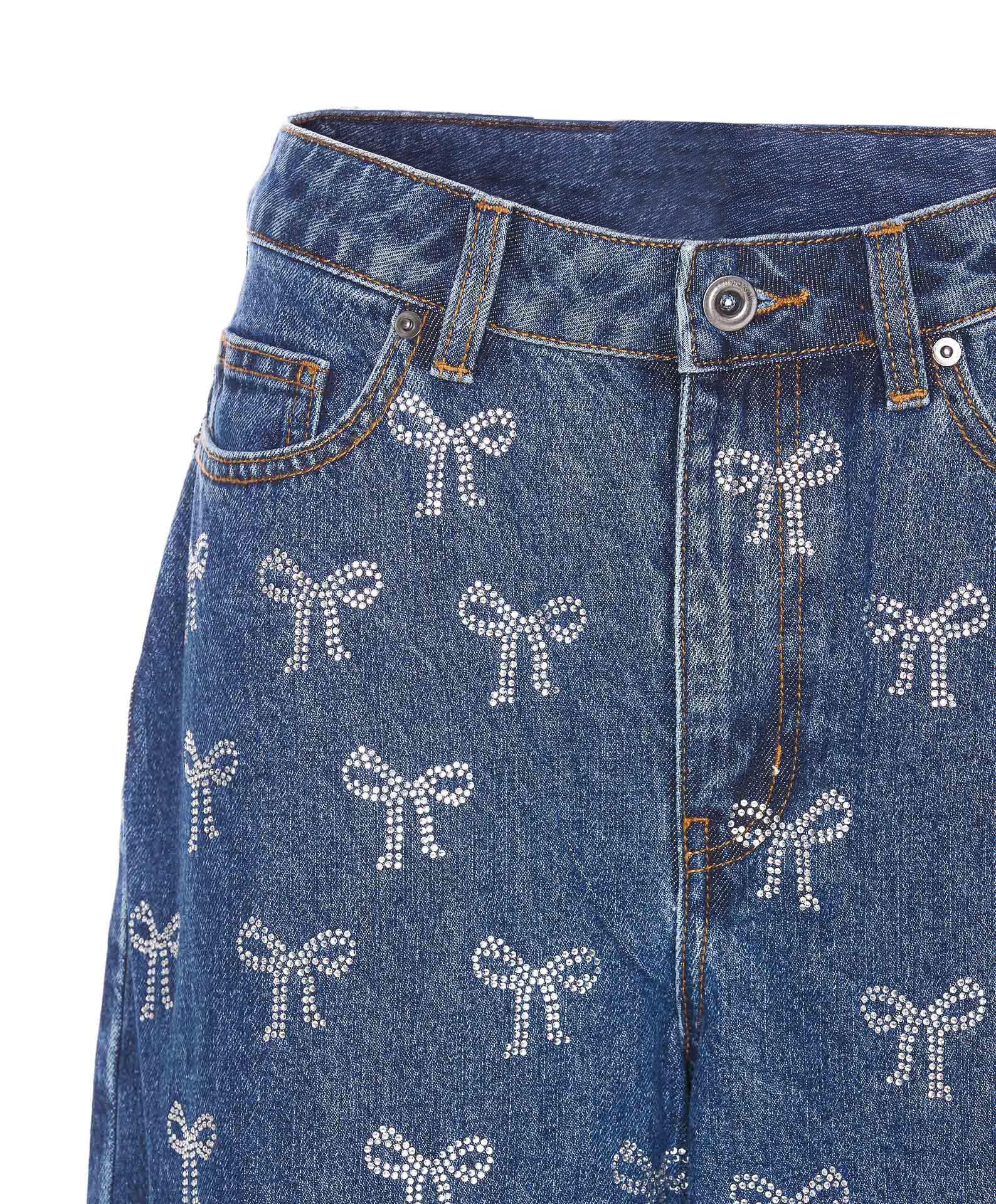 Self Portrait Jeans Blue Cotton