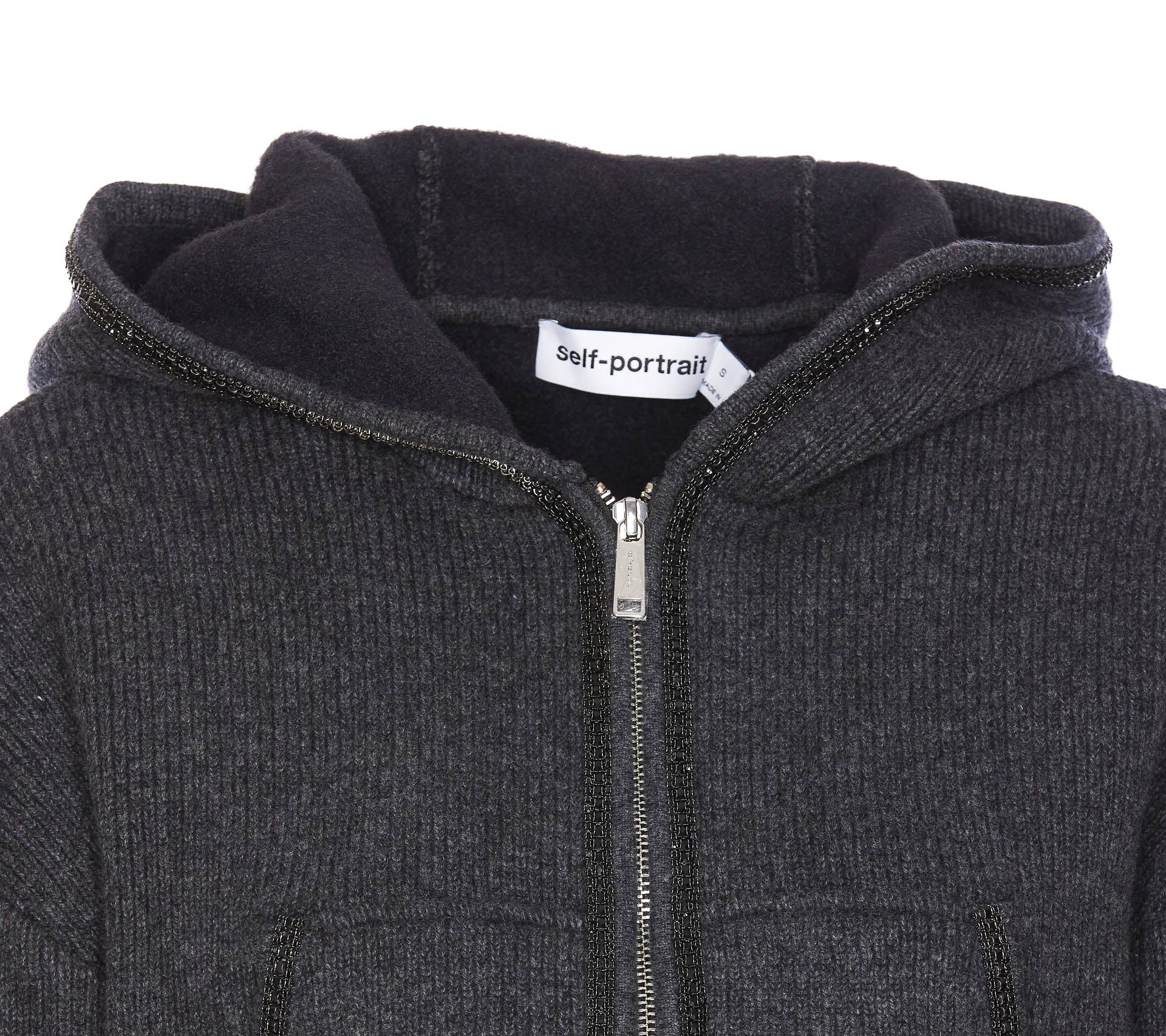 Self Portrait Sweaters Grey Wool