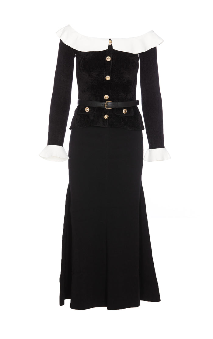 Self Portrait Dresses Black Viscose