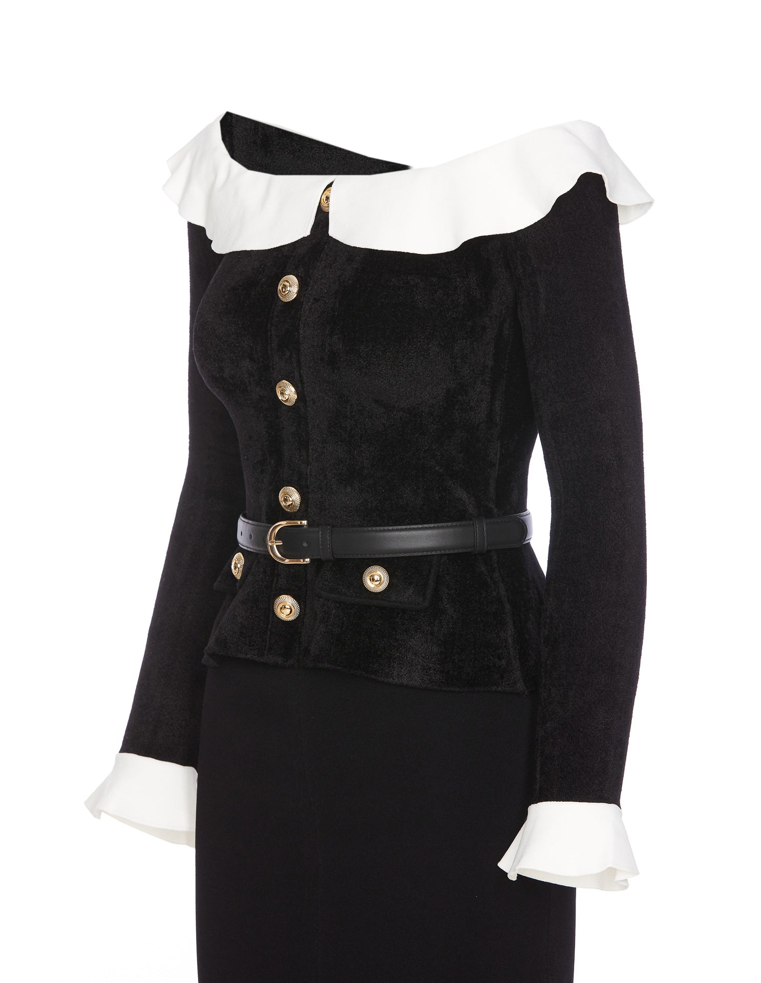 Self Portrait Dresses Black Viscose