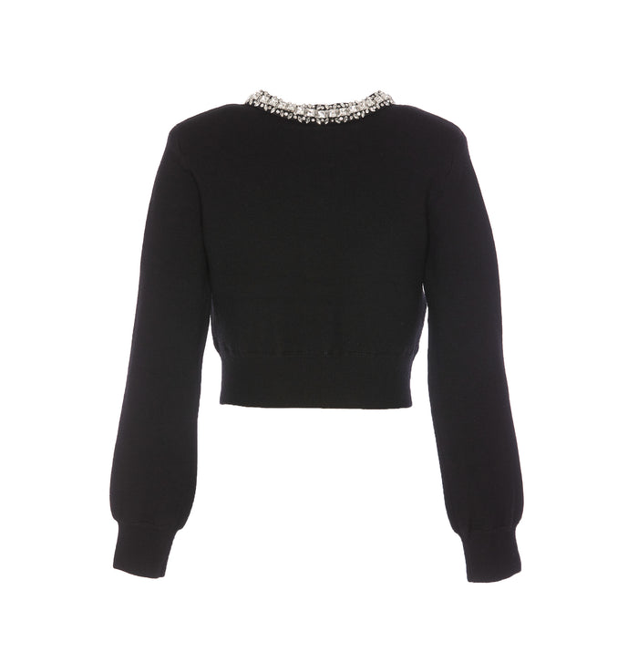 Self Portrait Sweaters Black Wool
