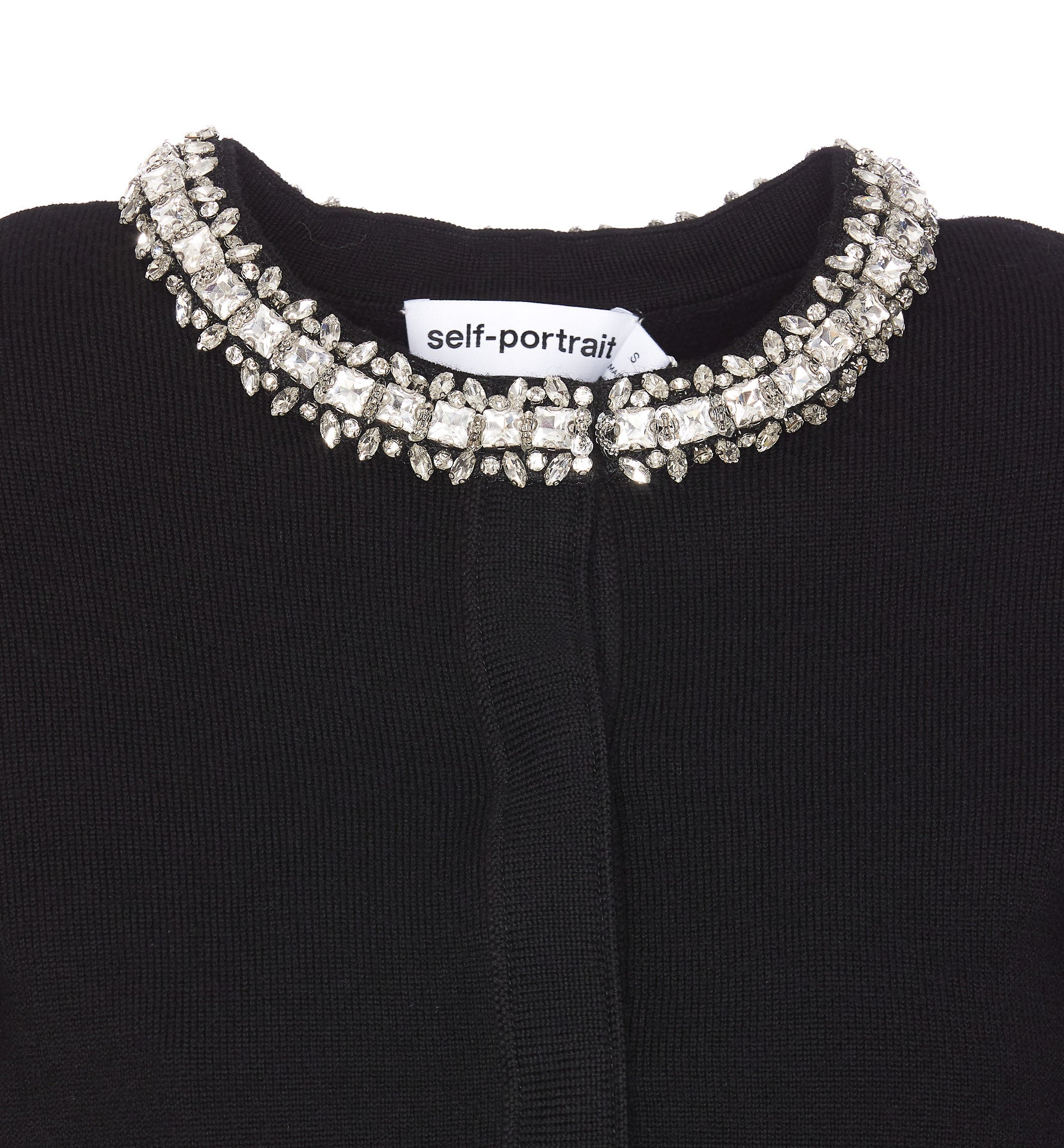 Self Portrait Sweaters Black Wool