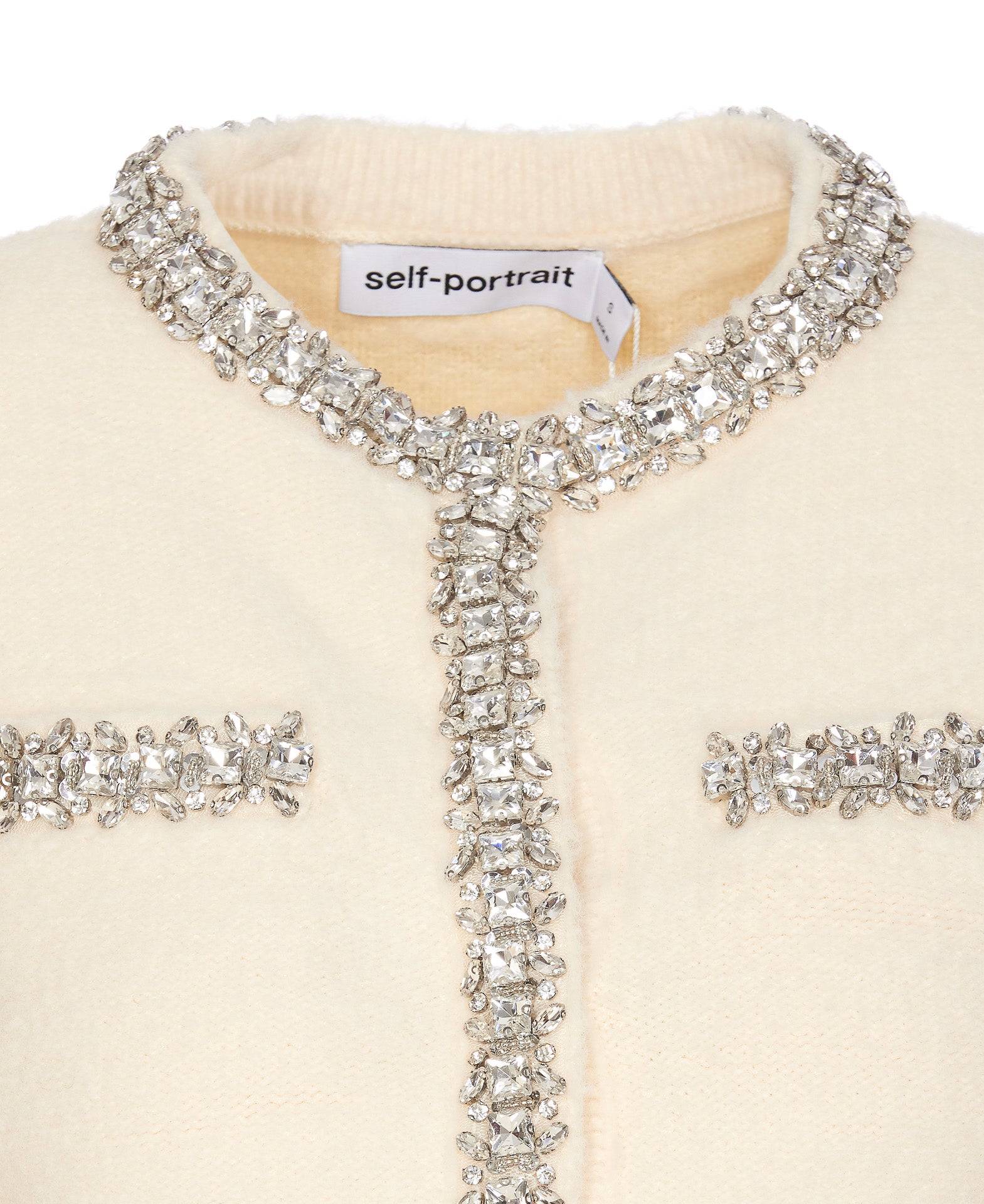 Self Portrait Sweaters White Polyamide