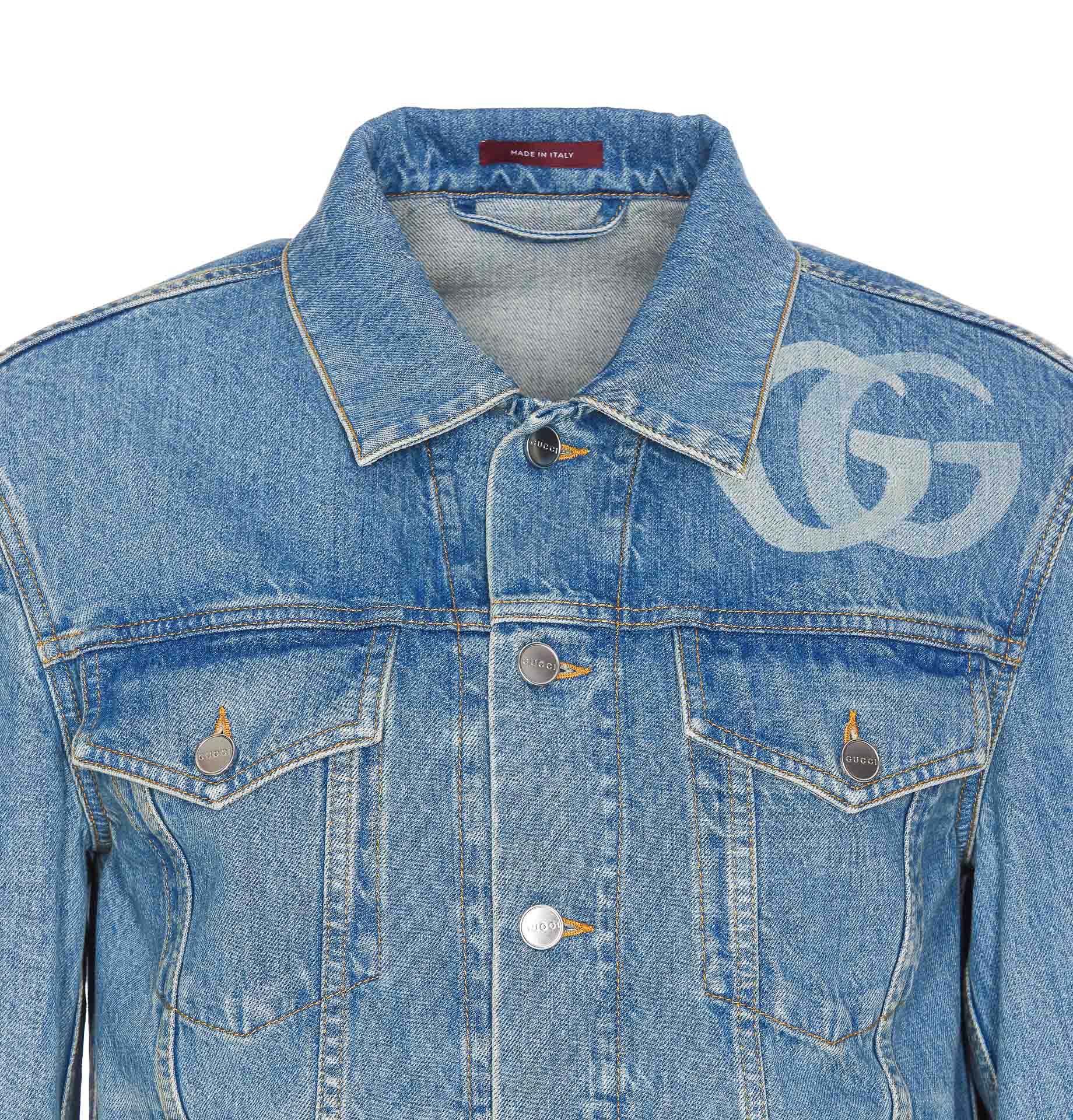 Gucci Jackets Blue Cotton