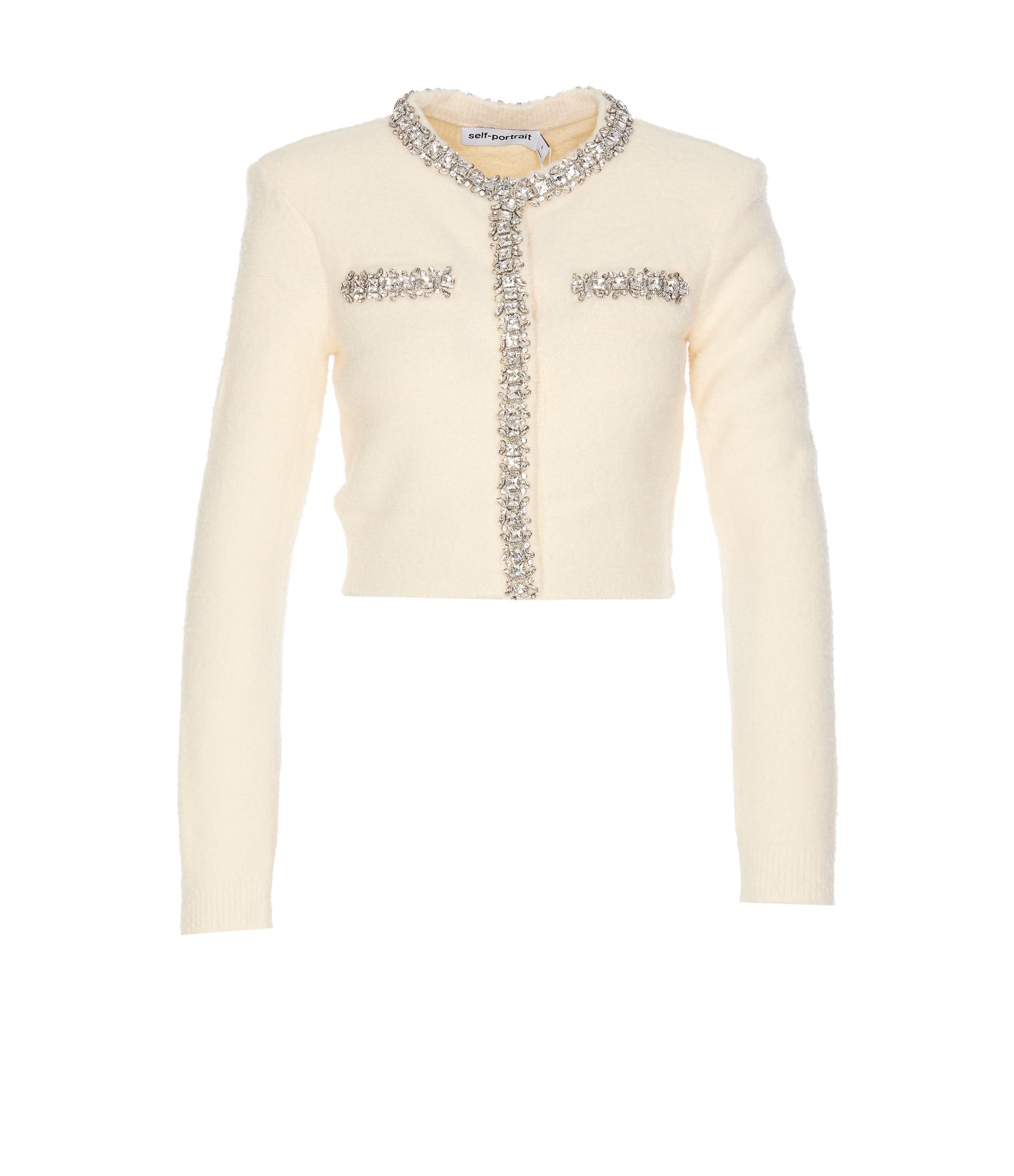Self Portrait Sweaters White Polyamide