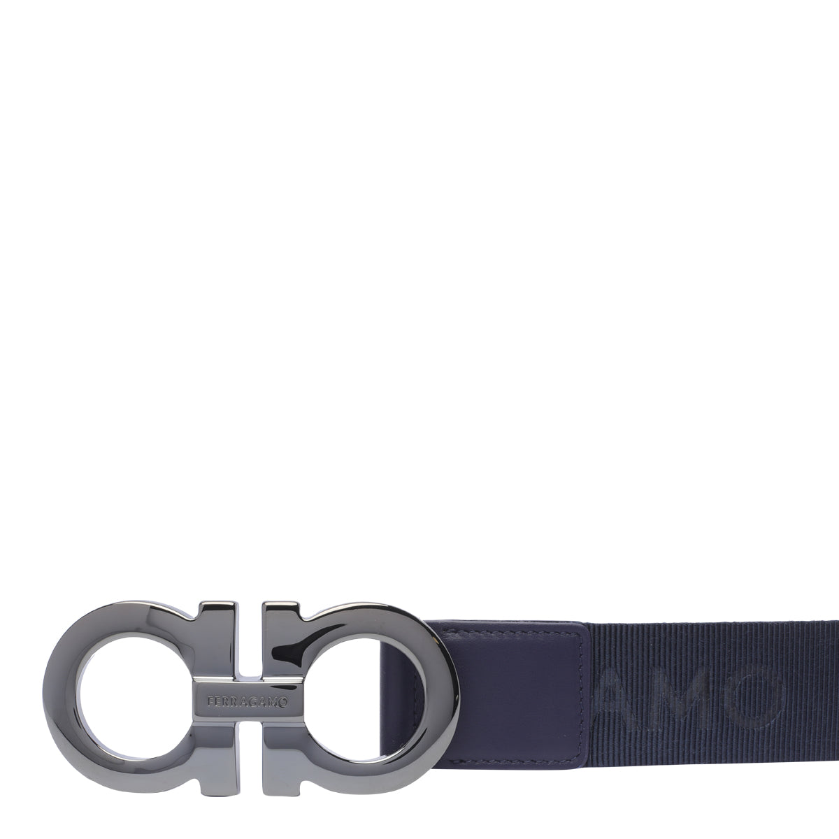 Ferragamo Belts Blue Fabric Metal