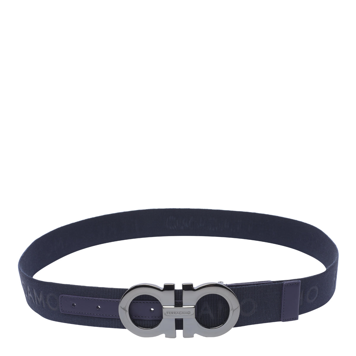 Ferragamo Belts Blue Fabric Metal
