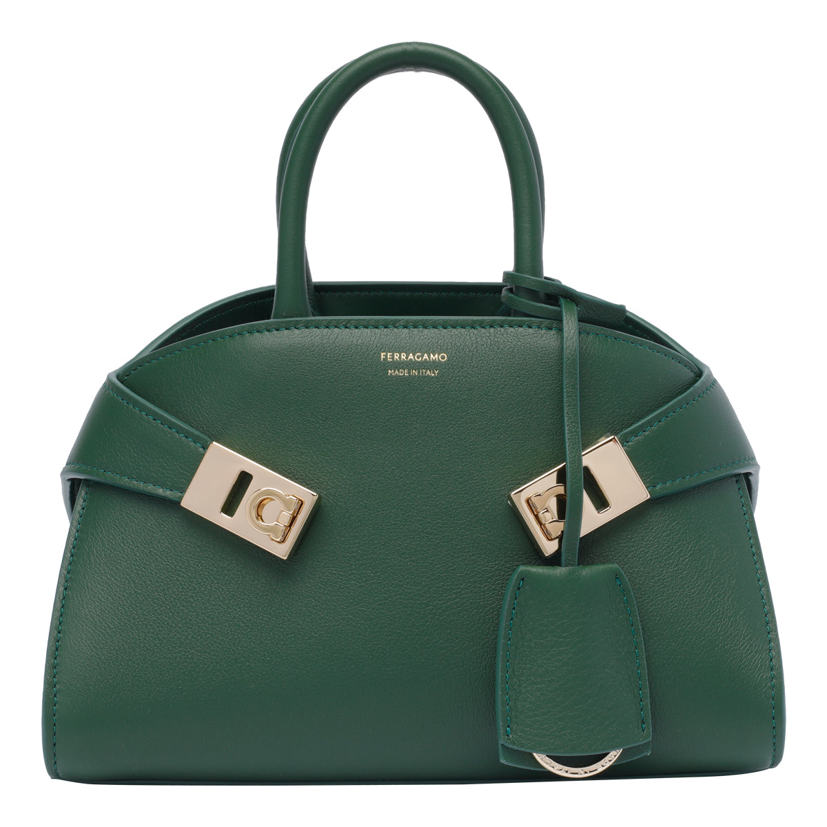 Ferragamo Bags Green Calf Leather