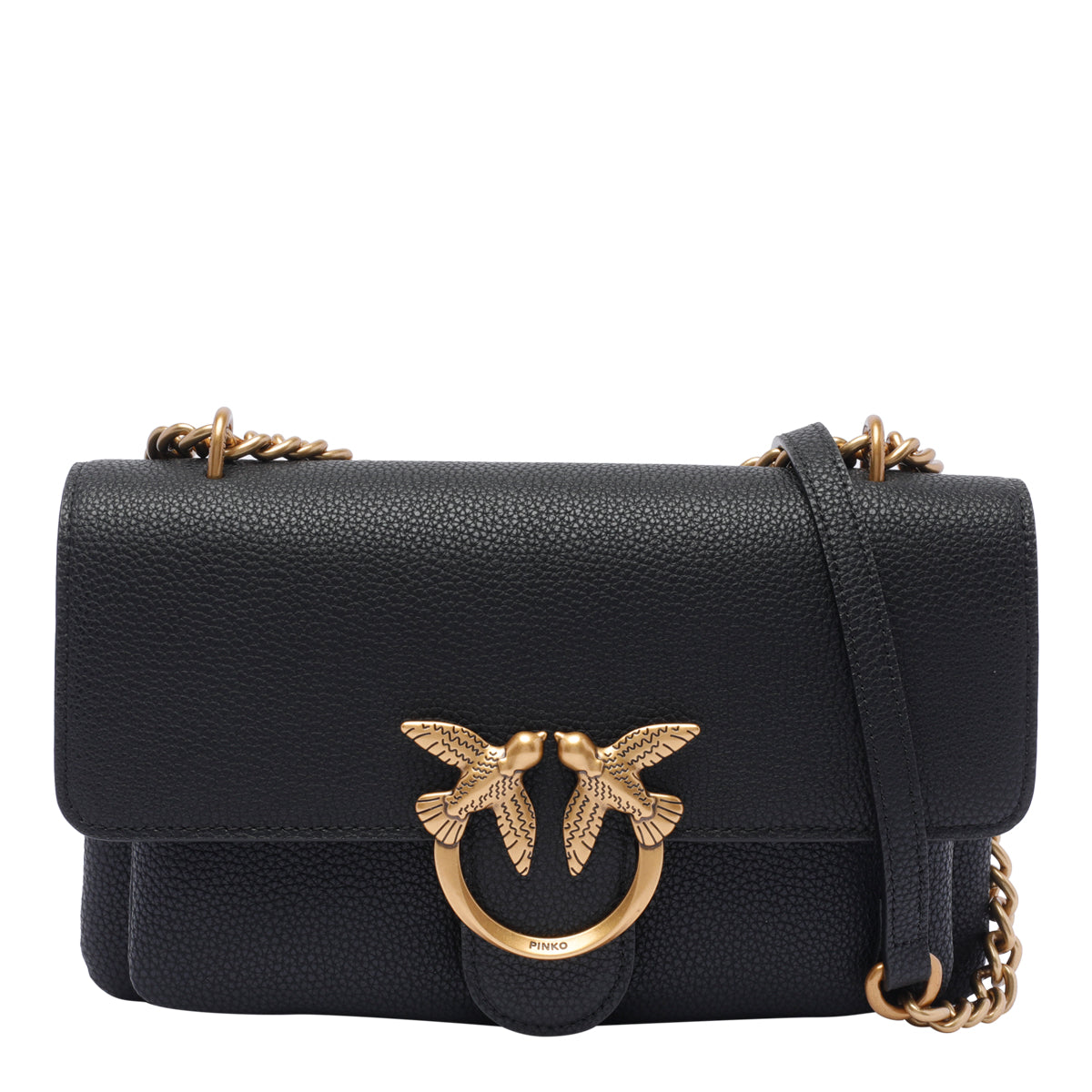Pinko Bags Black Calf Leather