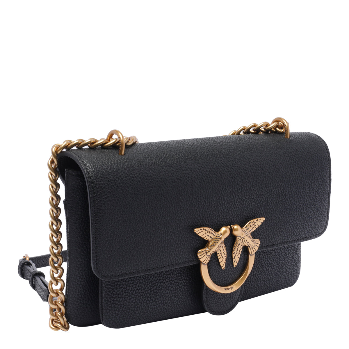 Pinko Bags Black Calf Leather