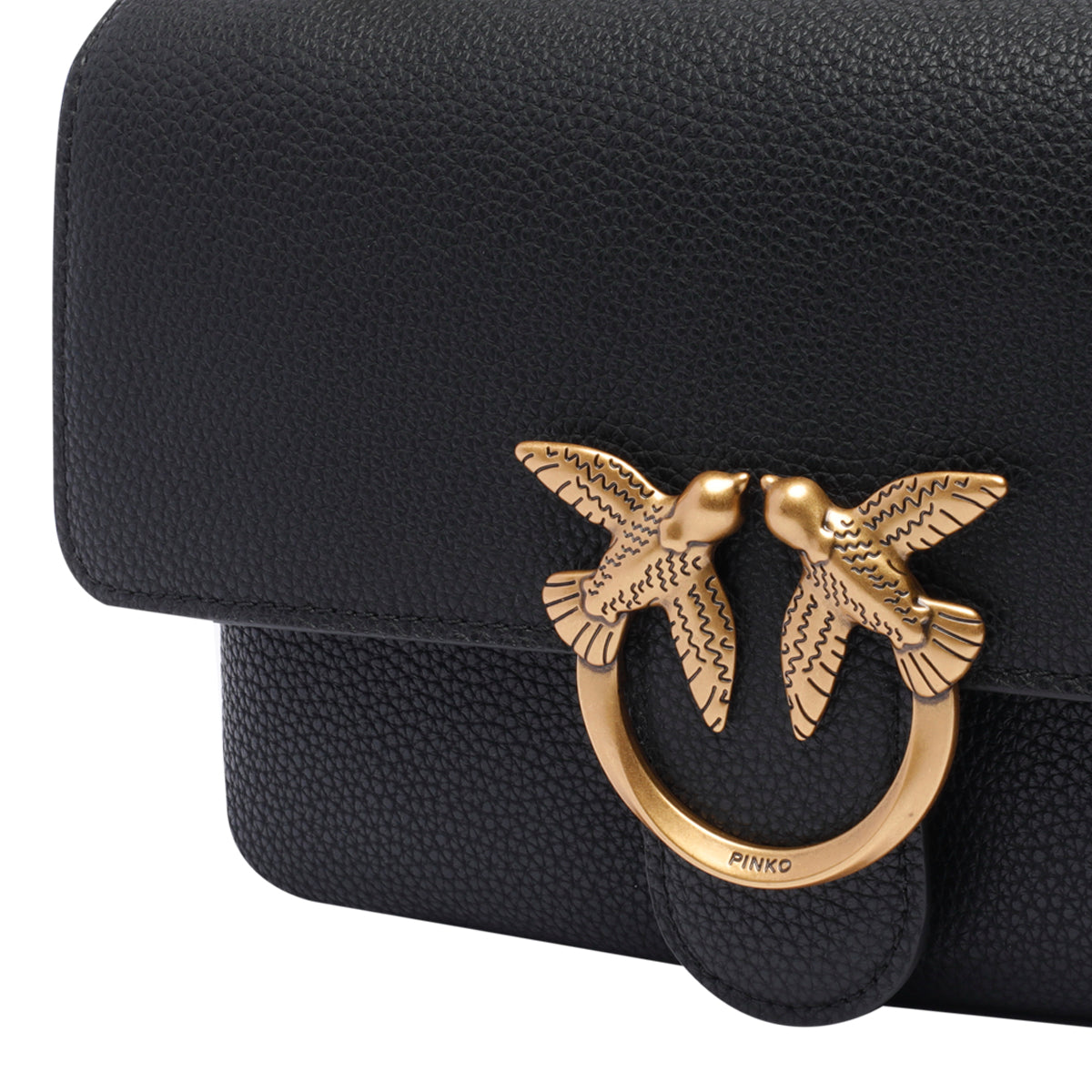 Pinko Bags Black Calf Leather