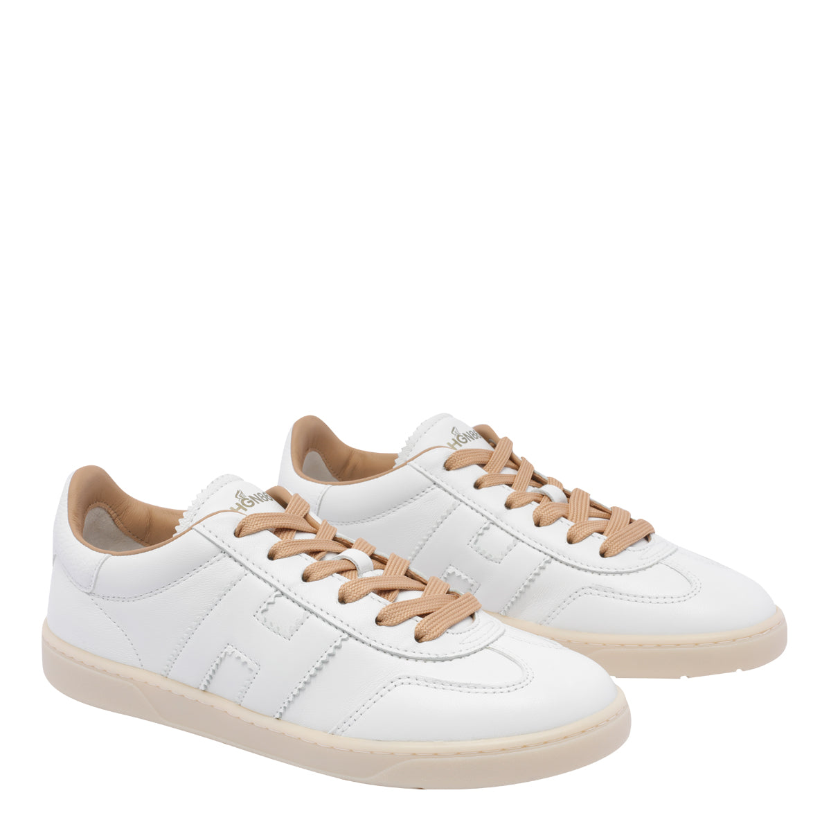 Hogan Sneakers White Calf Leather/rubber Sole