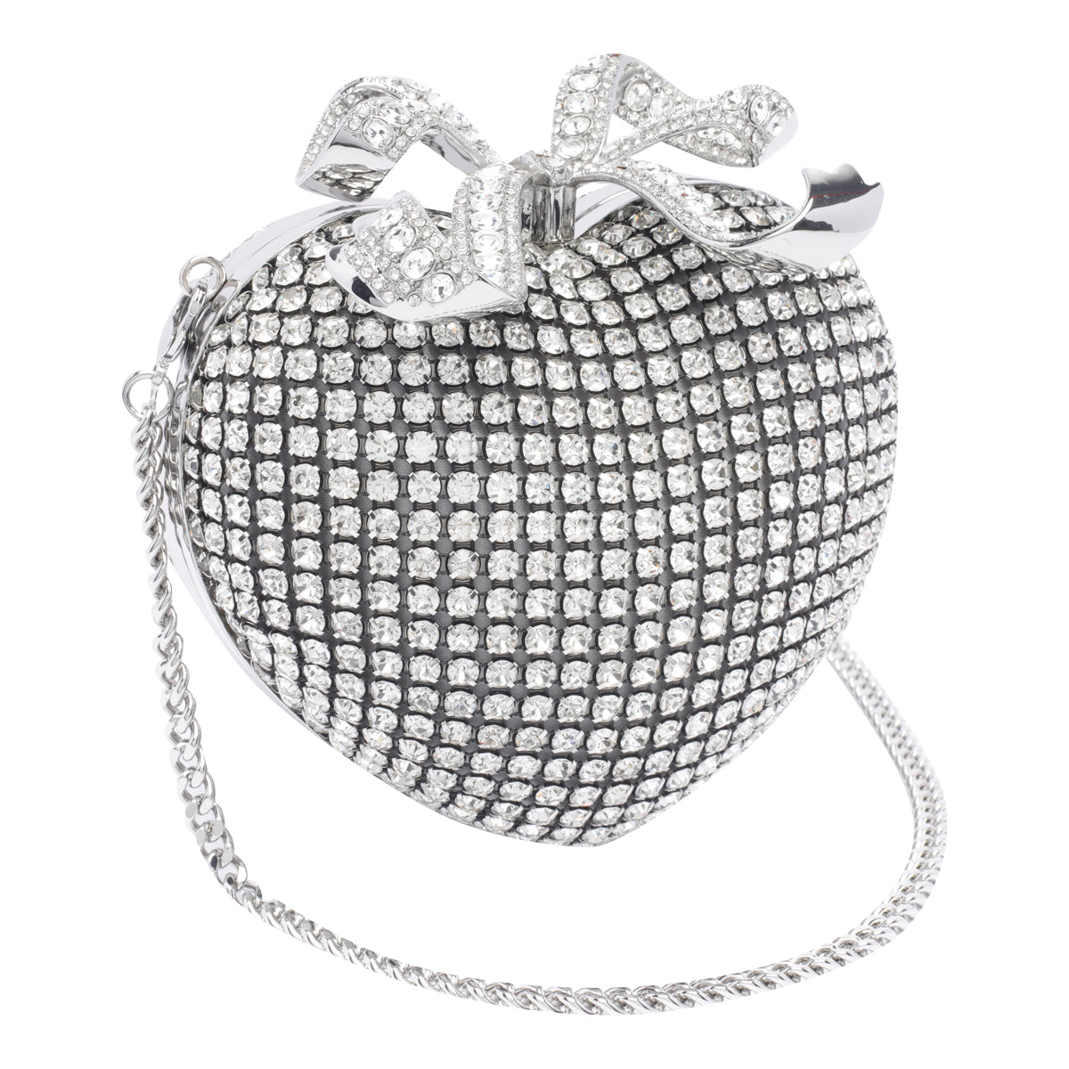 Self Portrait Bags Silver Polyester Crystal