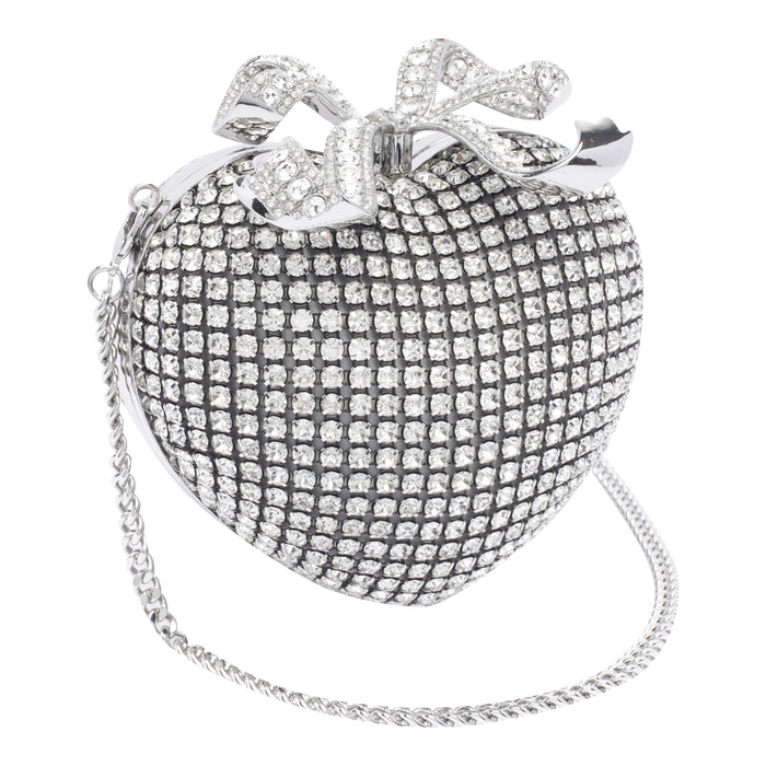 Self Portrait Bags Silver Polyester Crystal