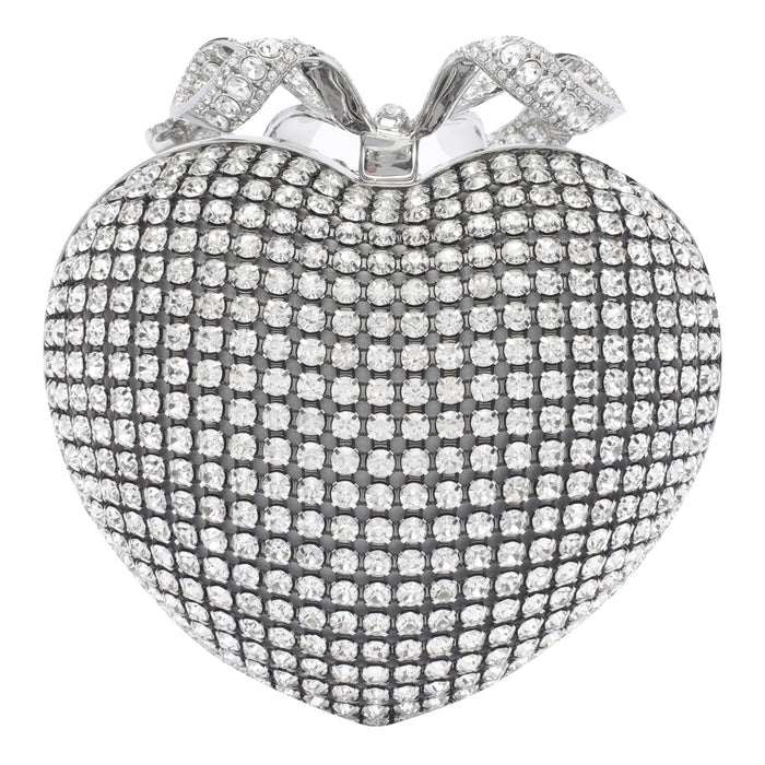 Self Portrait Bags Silver Polyester Crystal