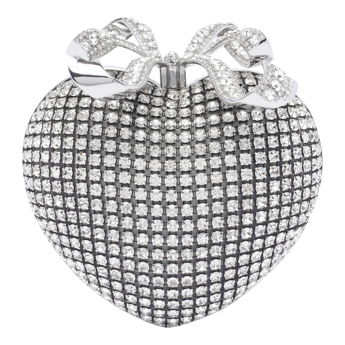 Self Portrait Bags Silver Polyester Crystal