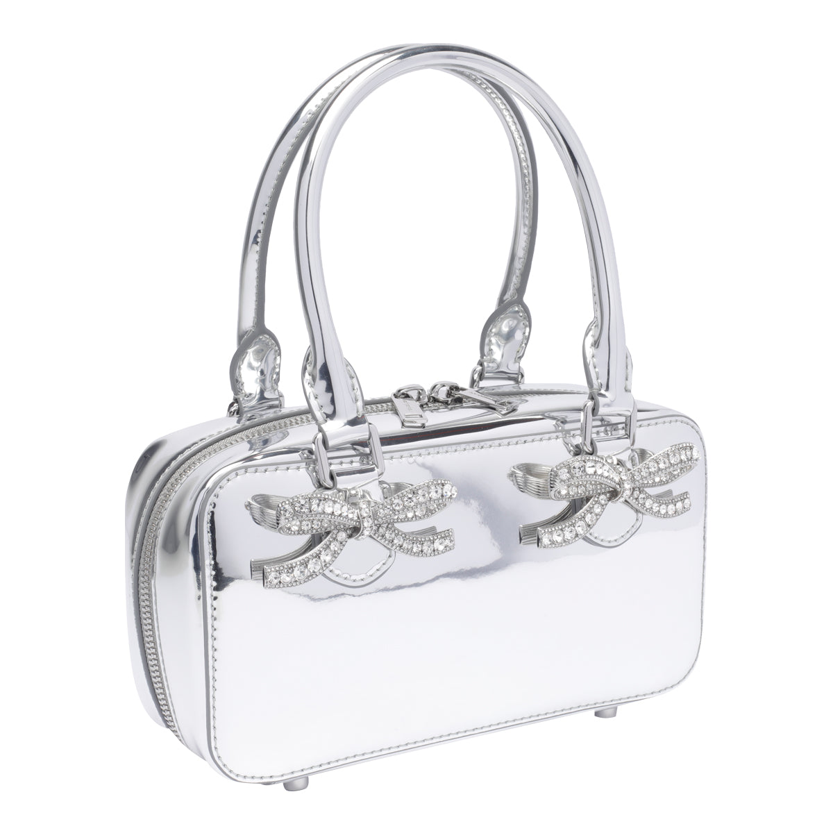 Self Portrait Bags Silver Calf Leather