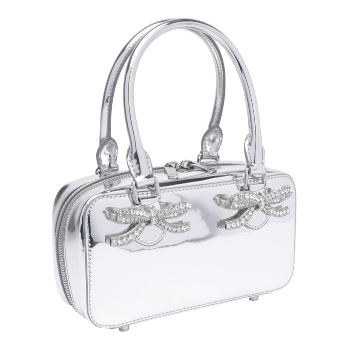 Self Portrait Bags Silver Calf Leather