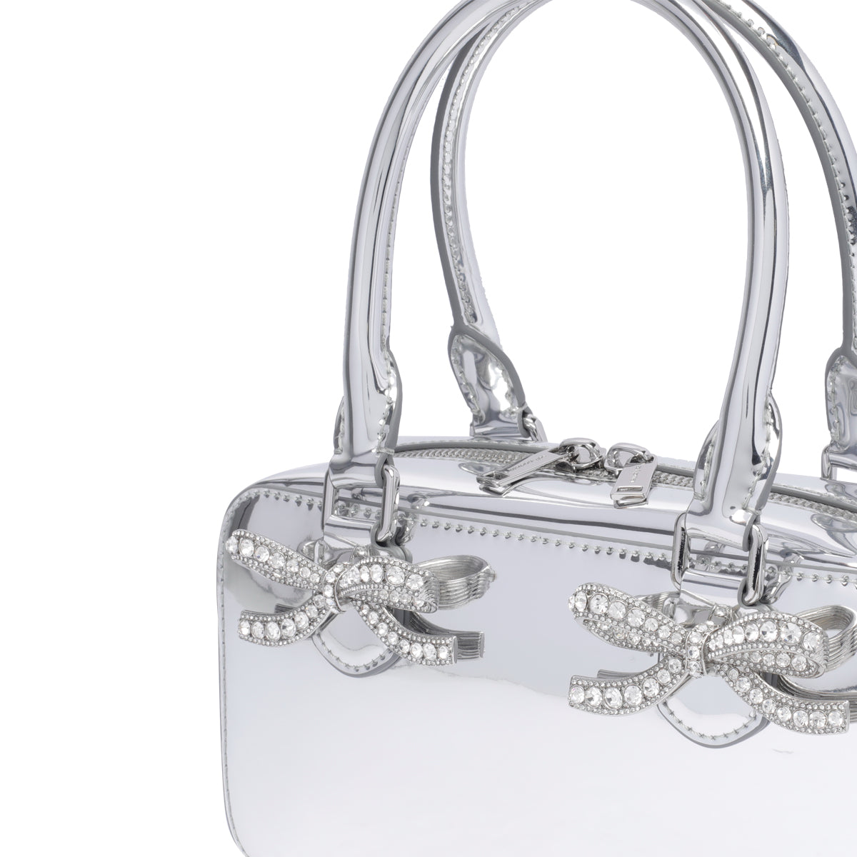 Self Portrait Bags Silver Calf Leather