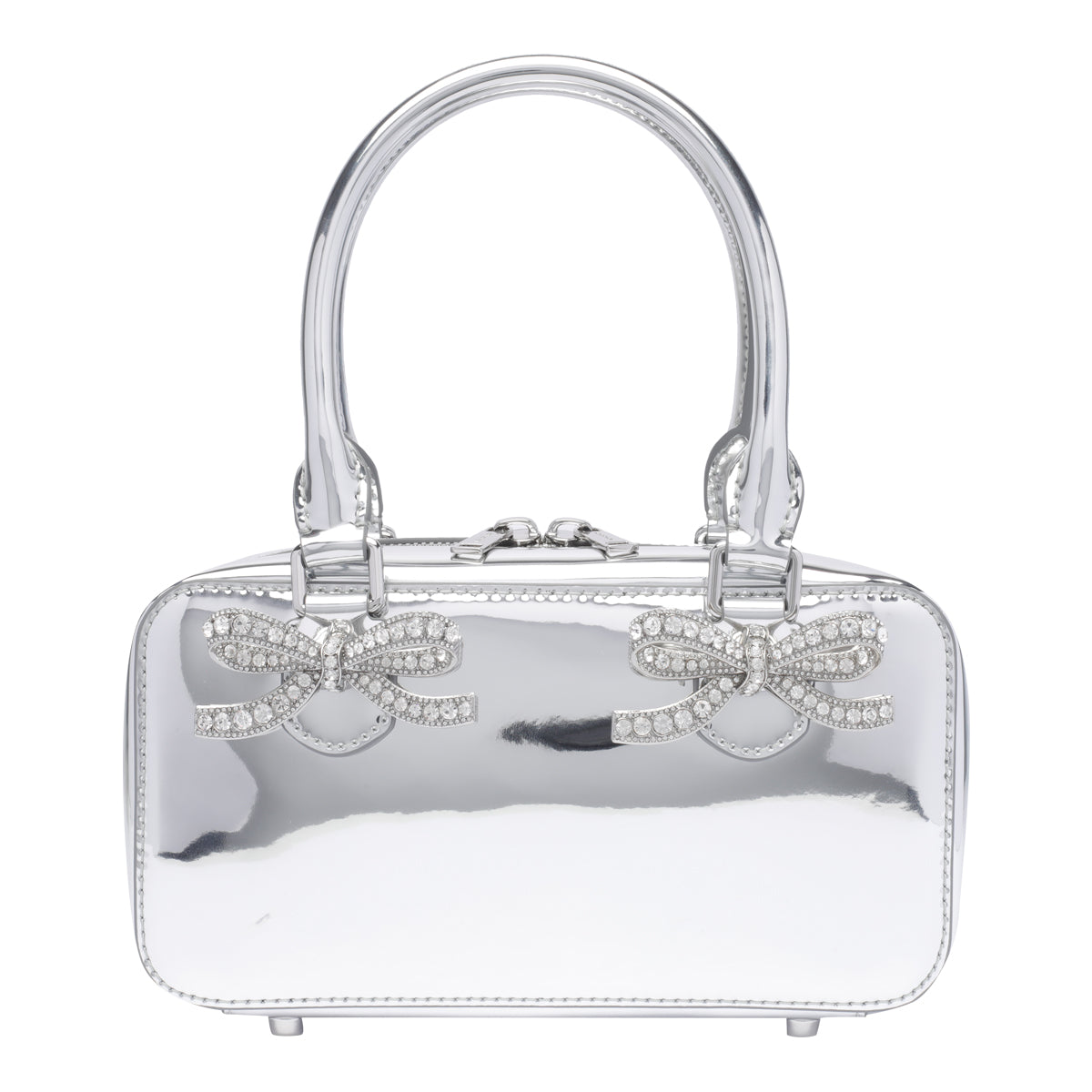 Self Portrait Bags Silver Calf Leather
