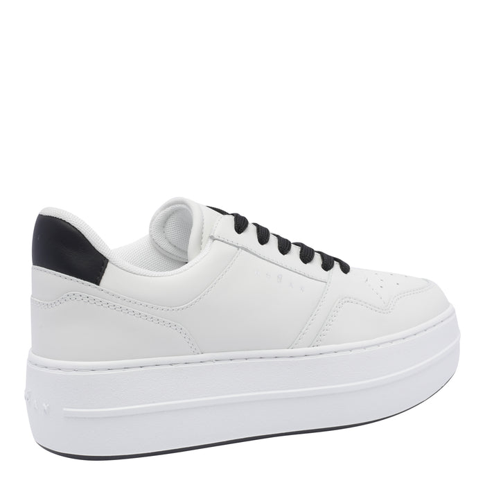 Hogan Sneakers White Calf Leather/rubber Sole