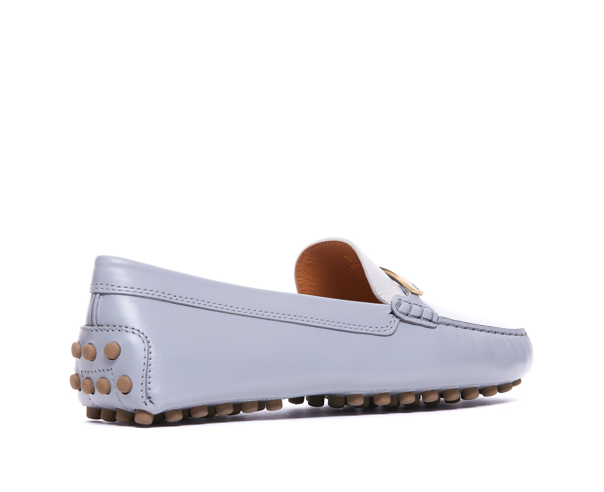 Tods Flat Shoes Grey Leather
