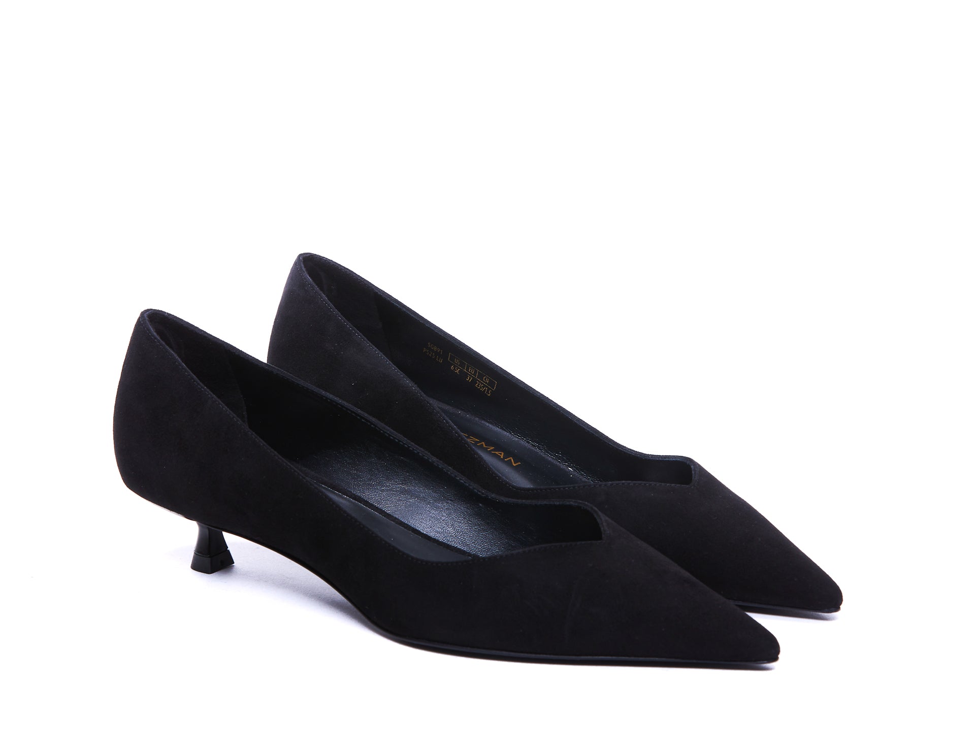Stuart Weitzman With Heel Black Suede