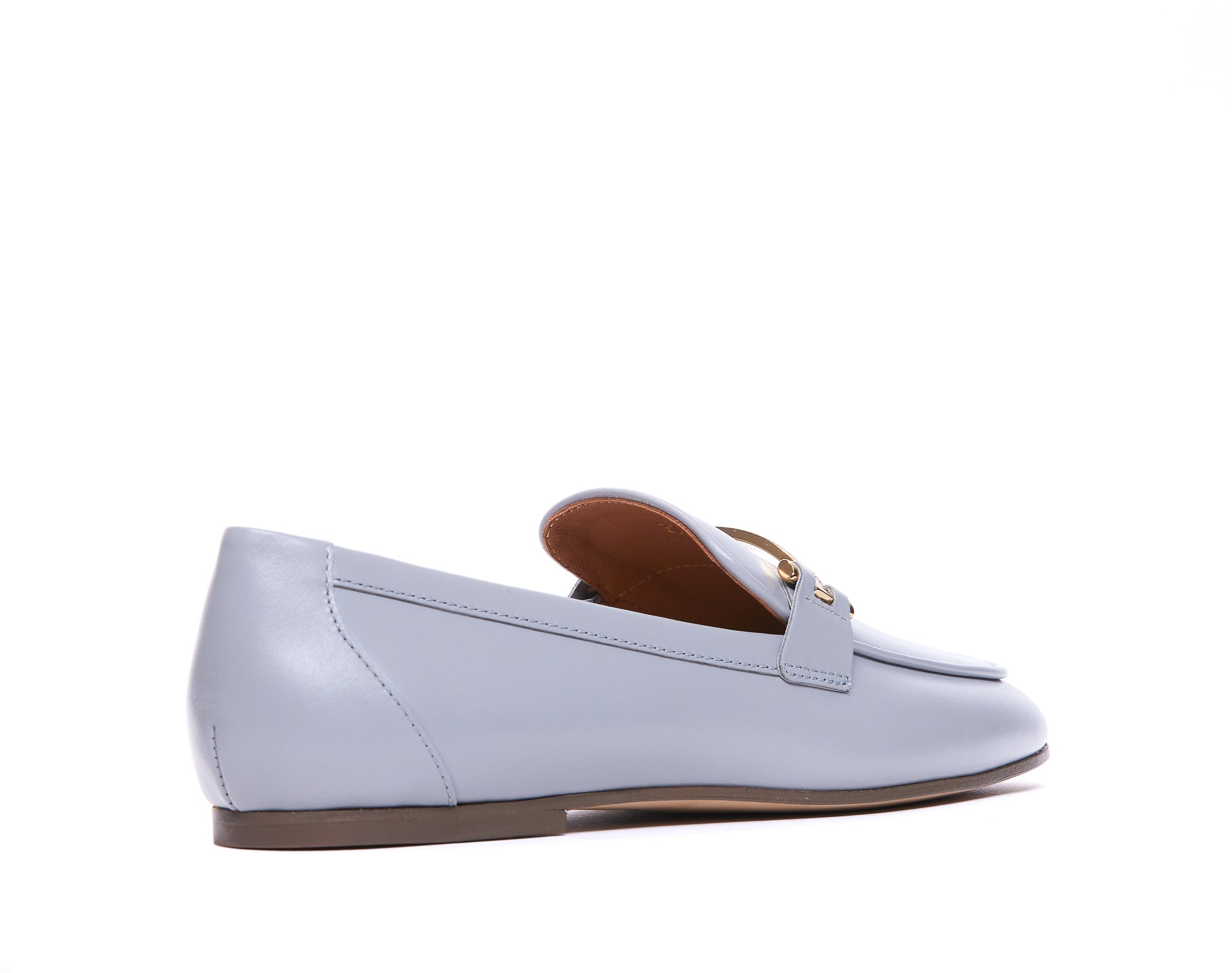 Tods Flat Shoes Blue Leather