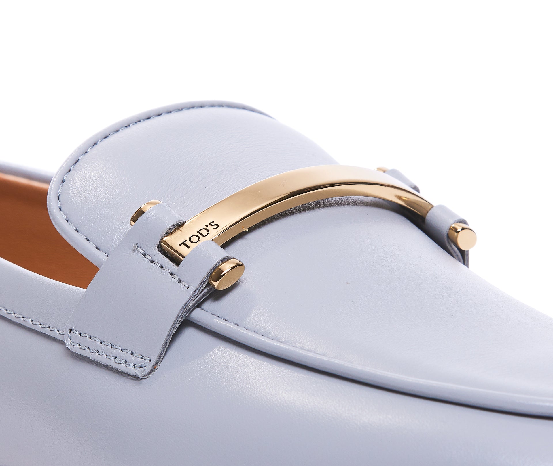 Tods Flat Shoes Blue Leather