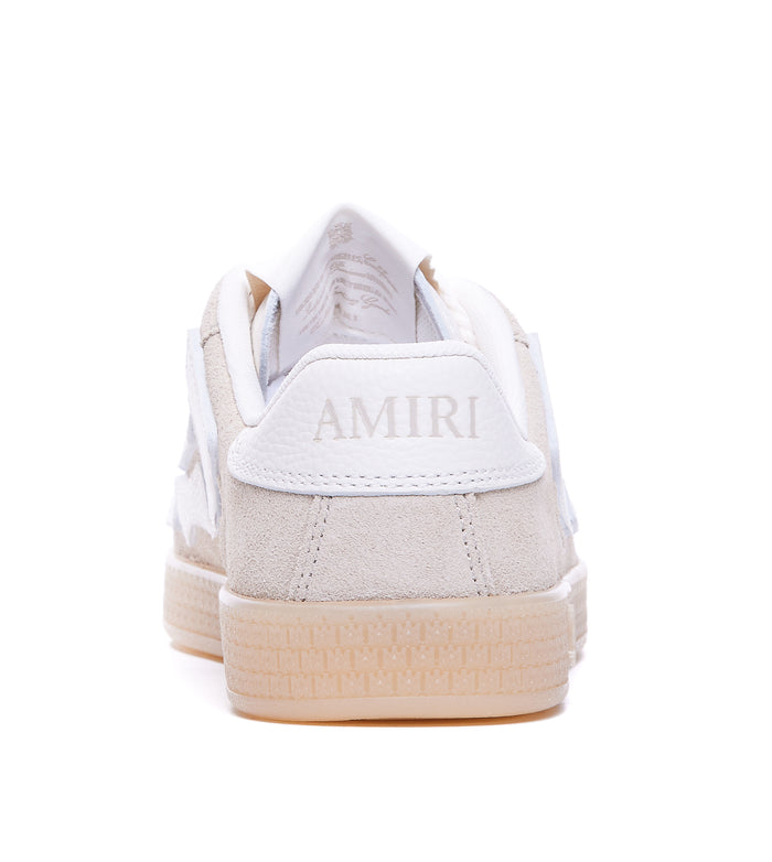 Amiri Sneakers Beige Leather And Suede