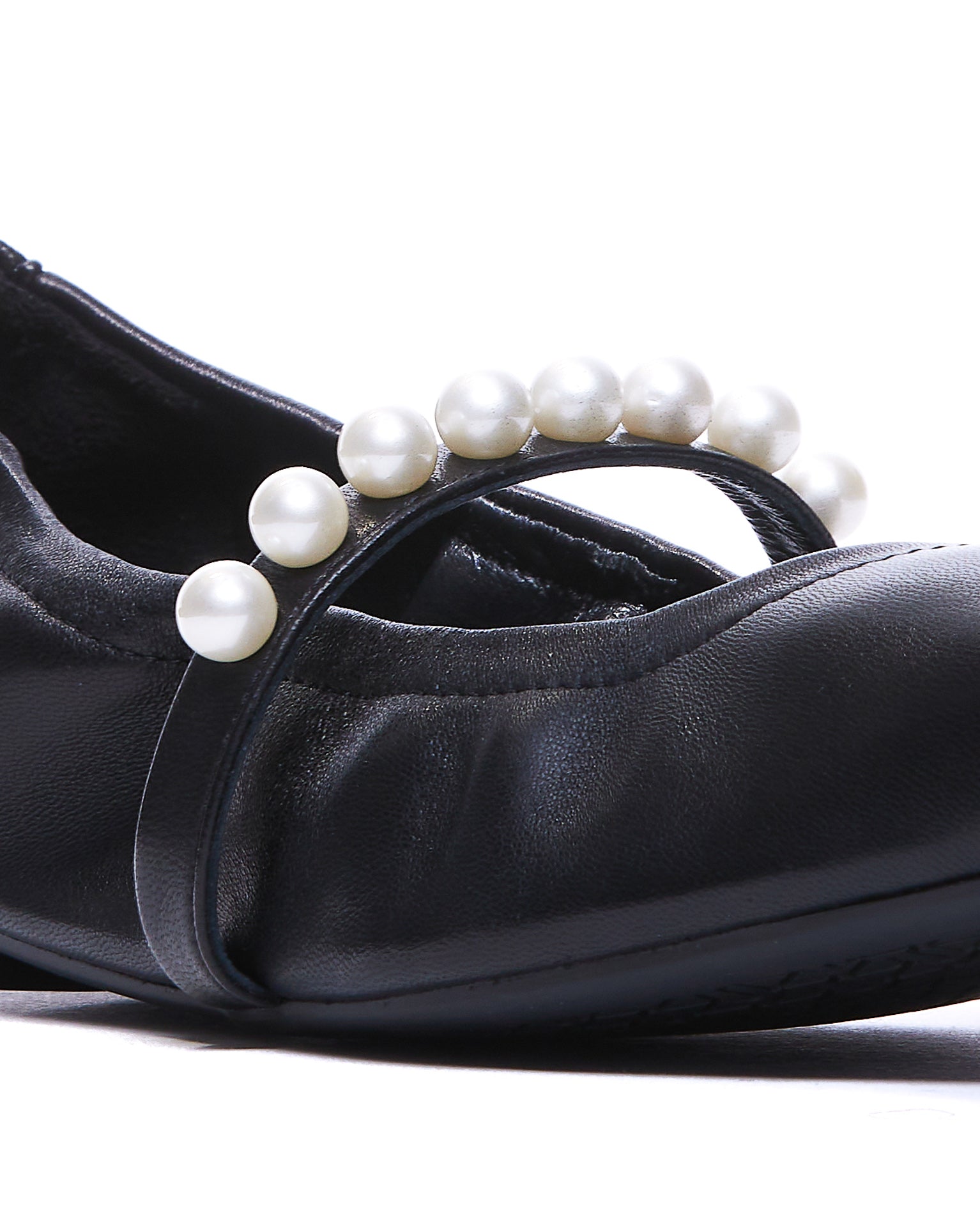 Stuart Weitzman Flat Shoes Black Leather