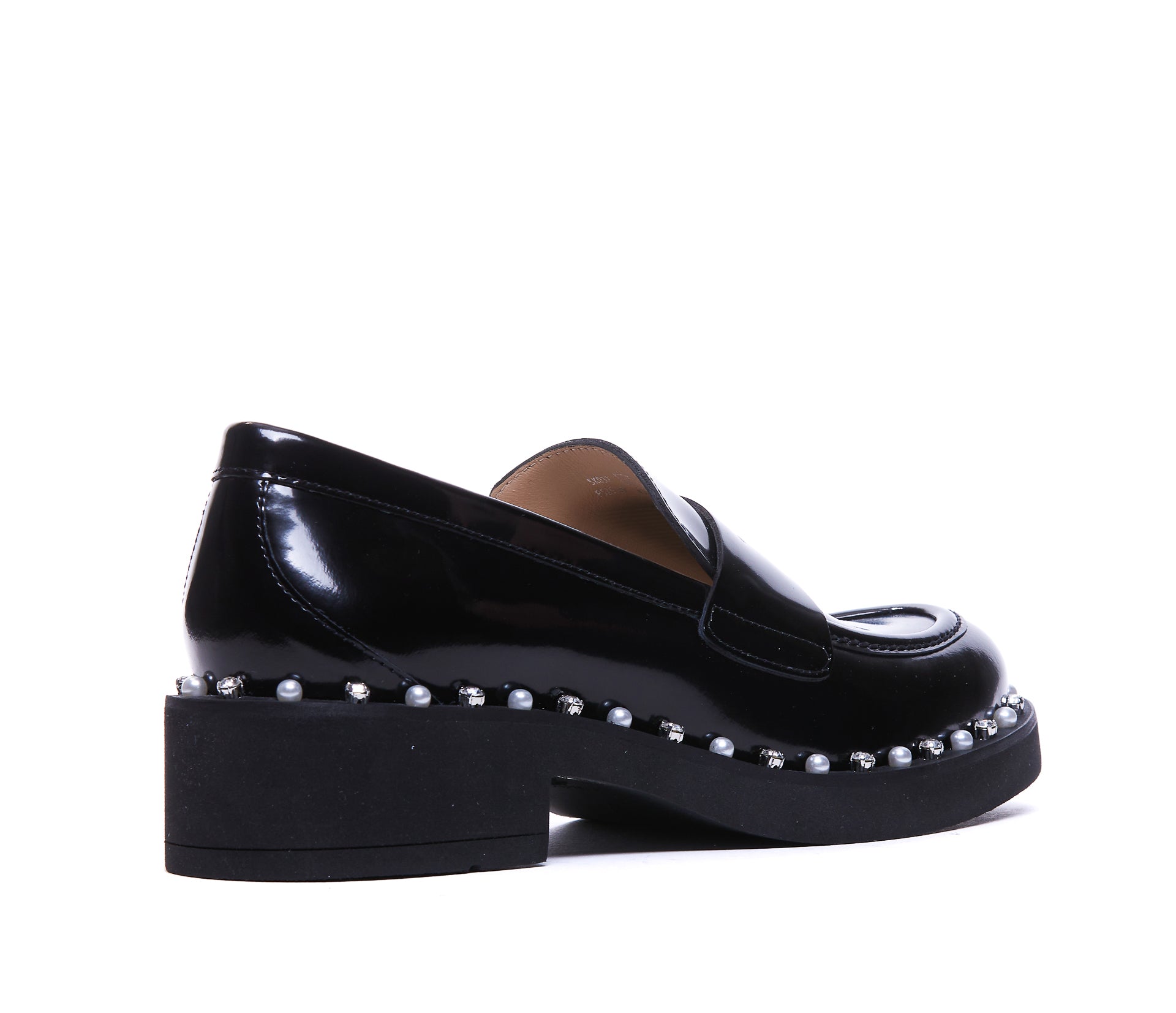 Stuart Weitzman Flat Shoes Black Leather