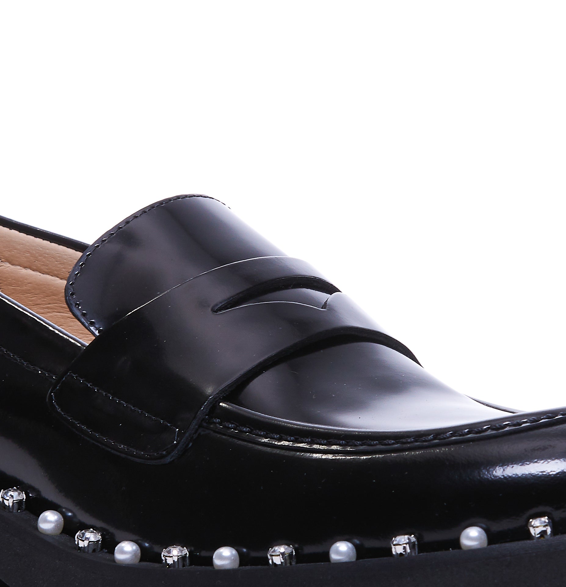 Stuart Weitzman Flat Shoes Black Leather
