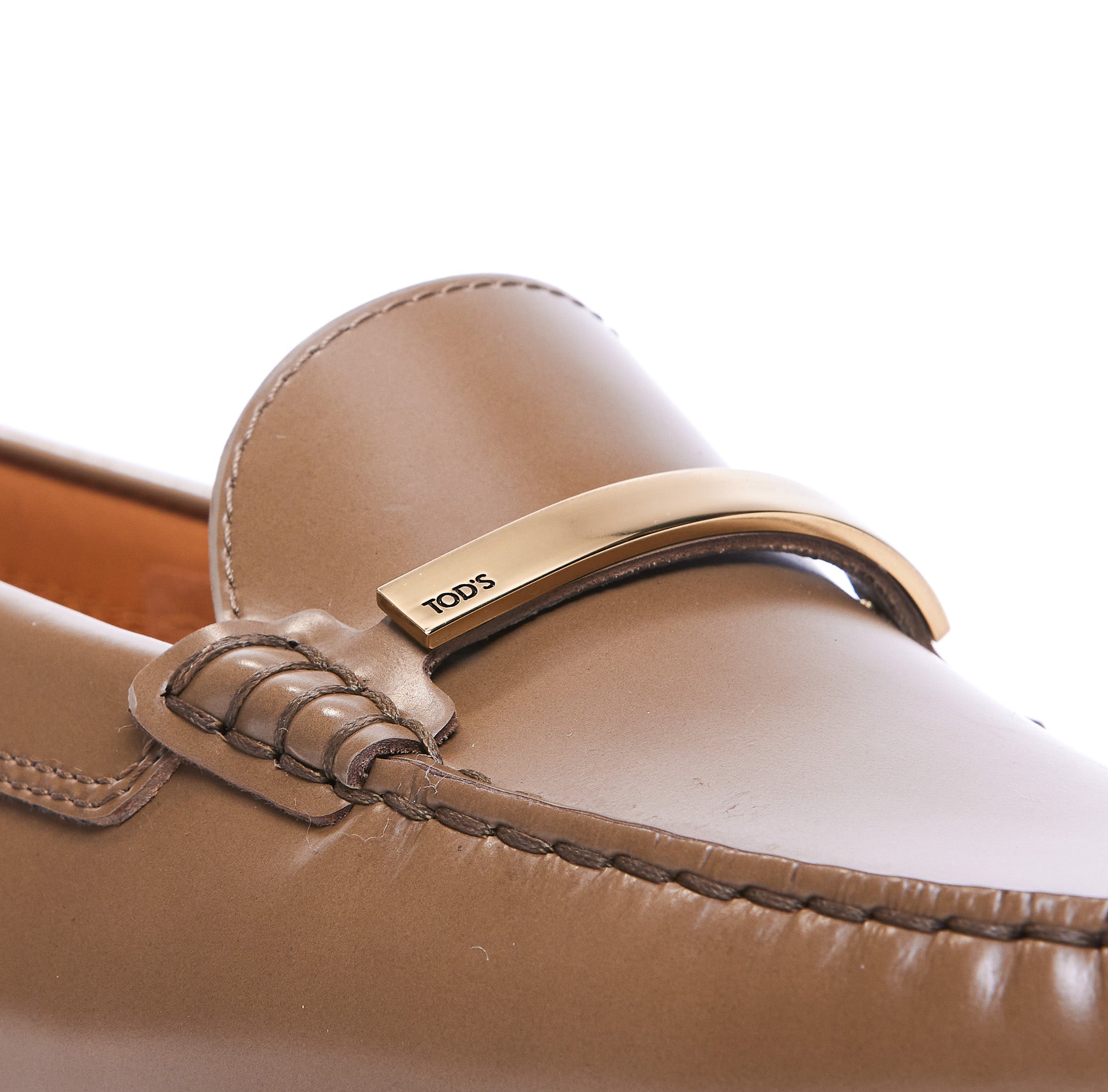 Tods Flat Shoes Brown Leather