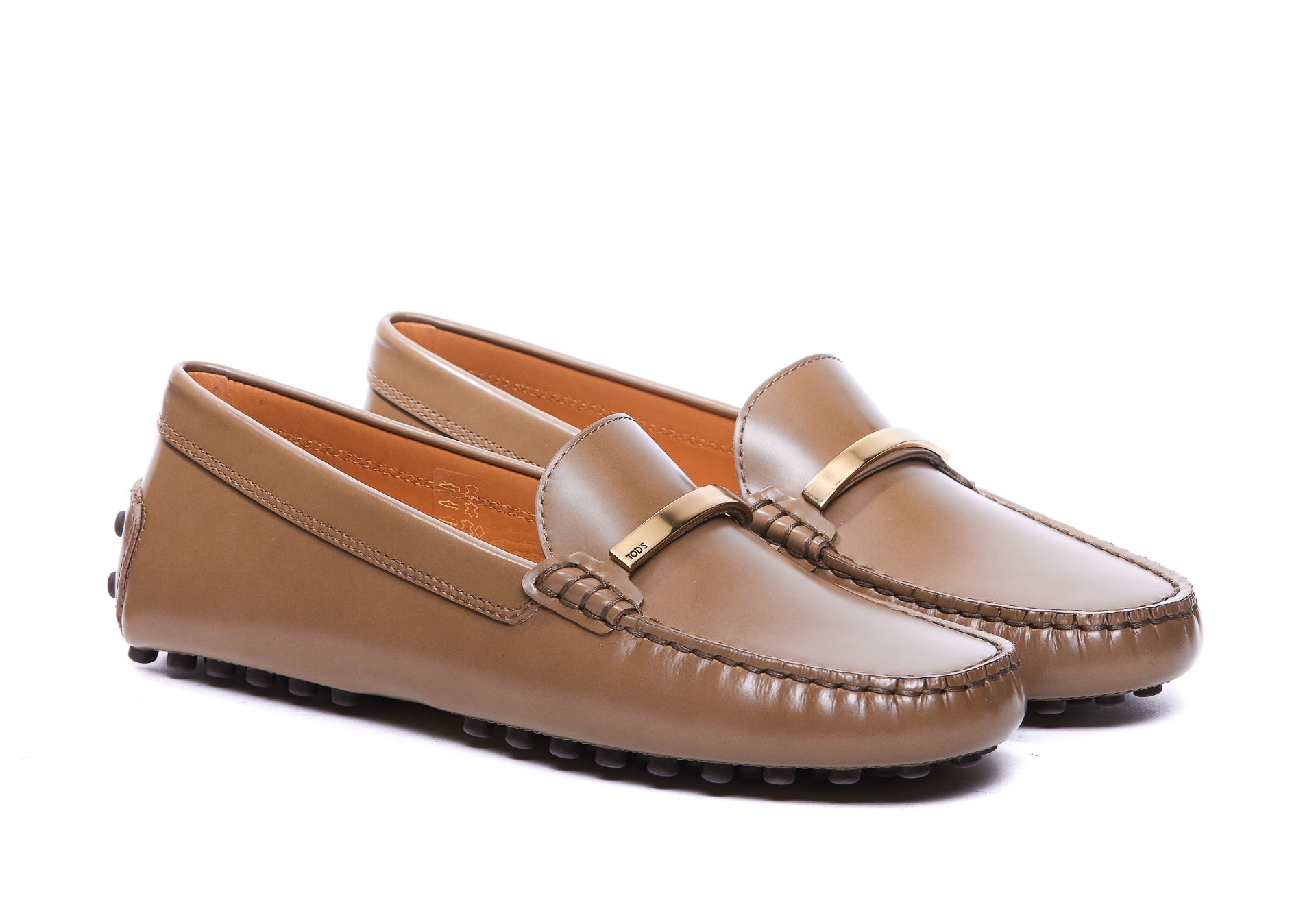 Tods Flat Shoes Brown Leather