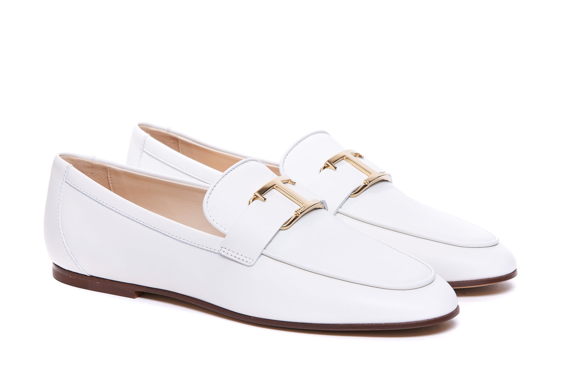 Tods Flat Shoes White Leather