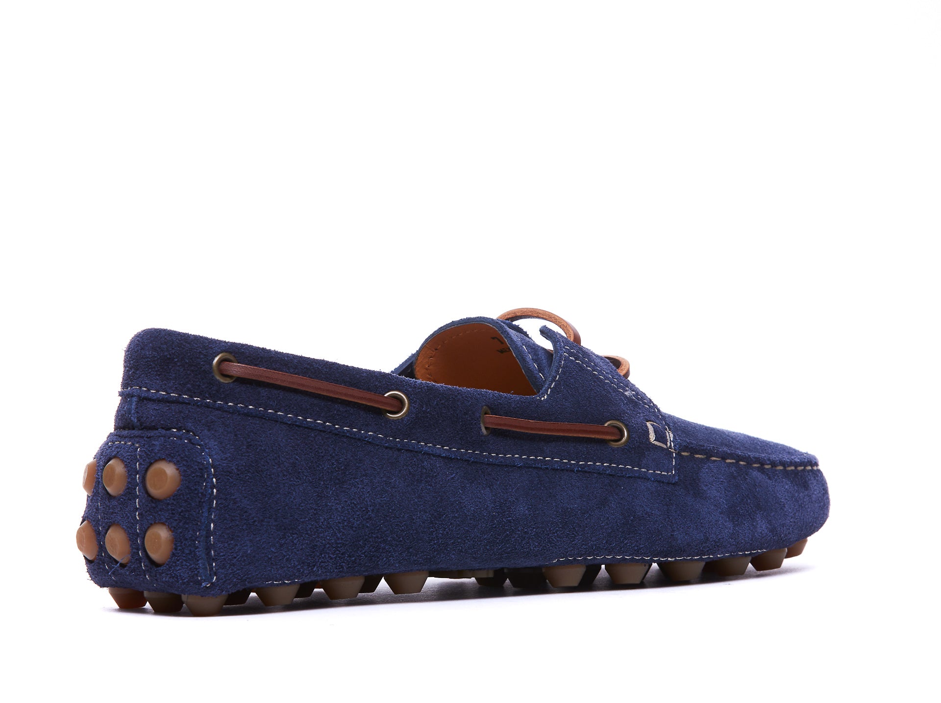 Tods Flat Shoes Blue Suede