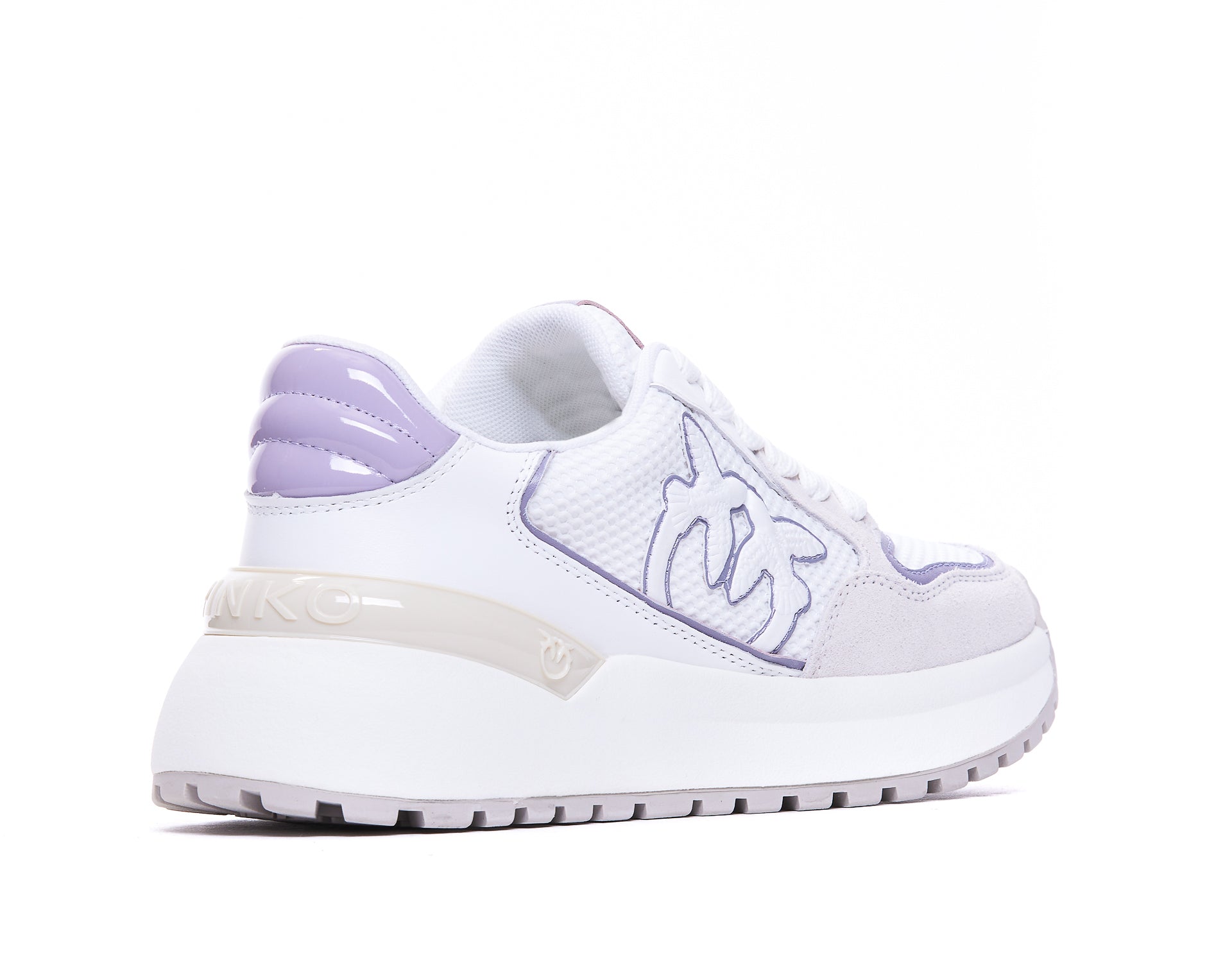 Pinko Sneakers White Leather And Suede