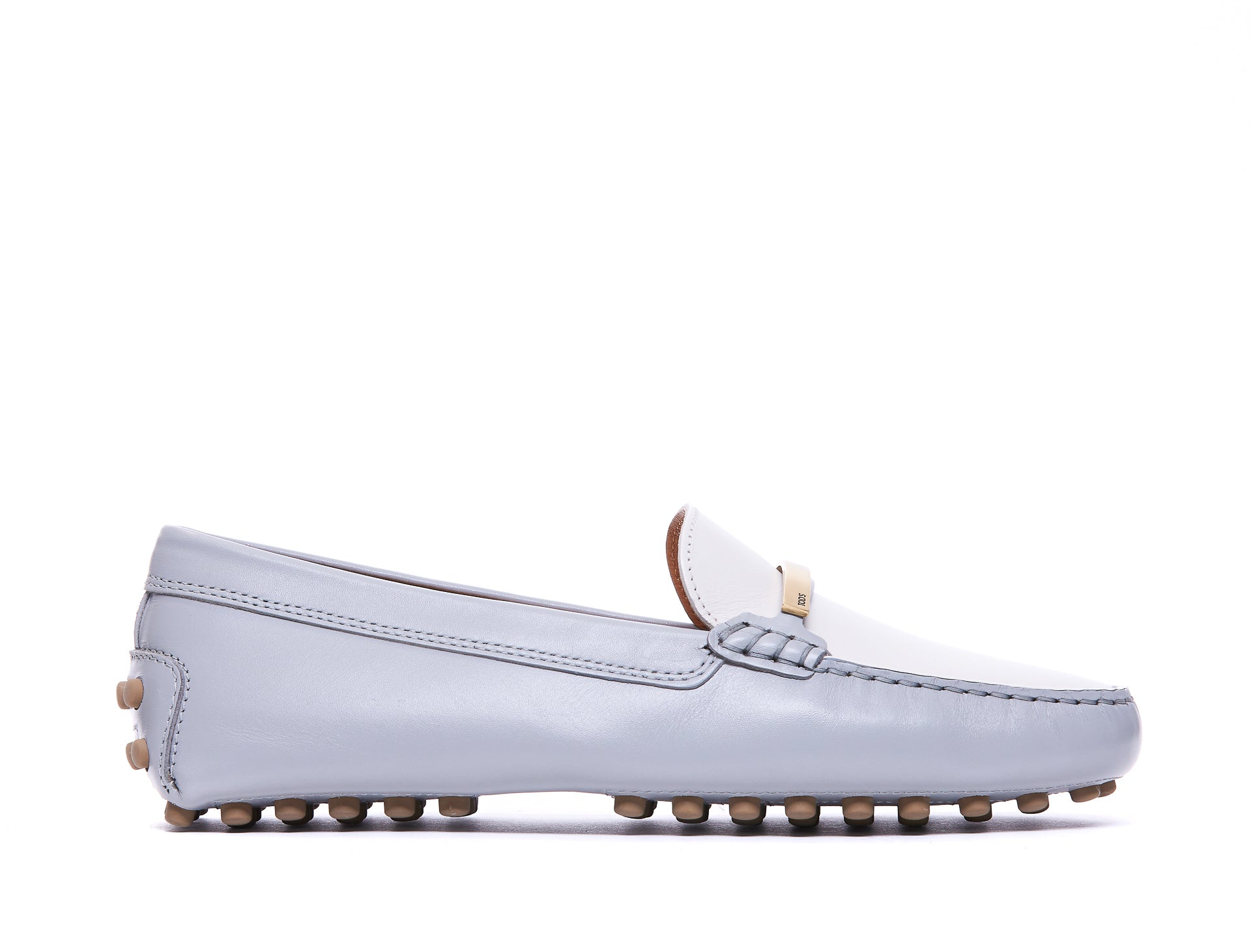 Tods Flat Shoes Grey Leather