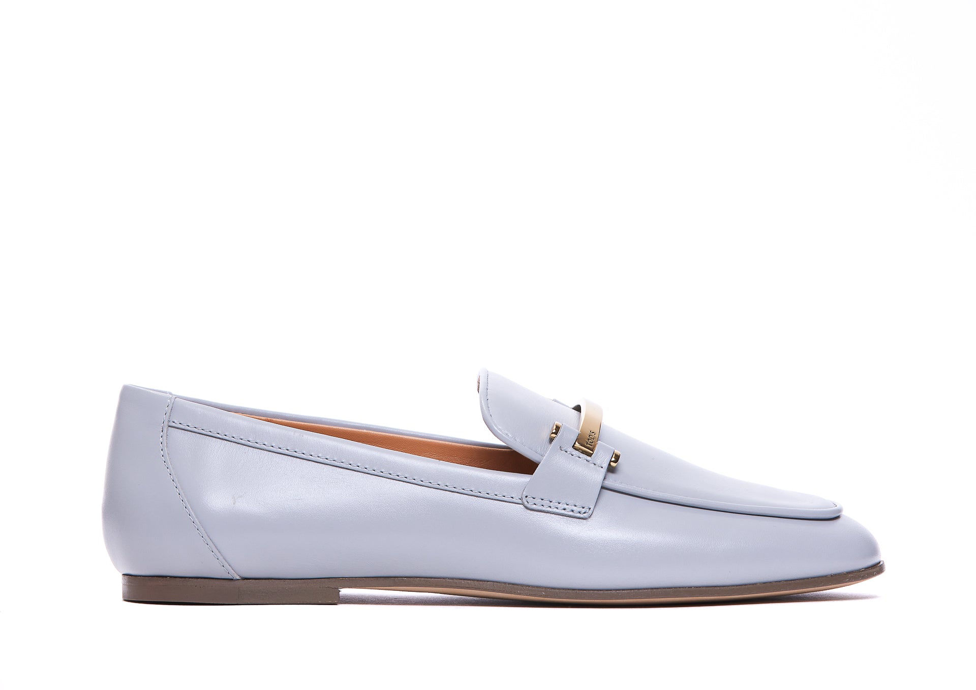Tods Flat Shoes Blue Leather