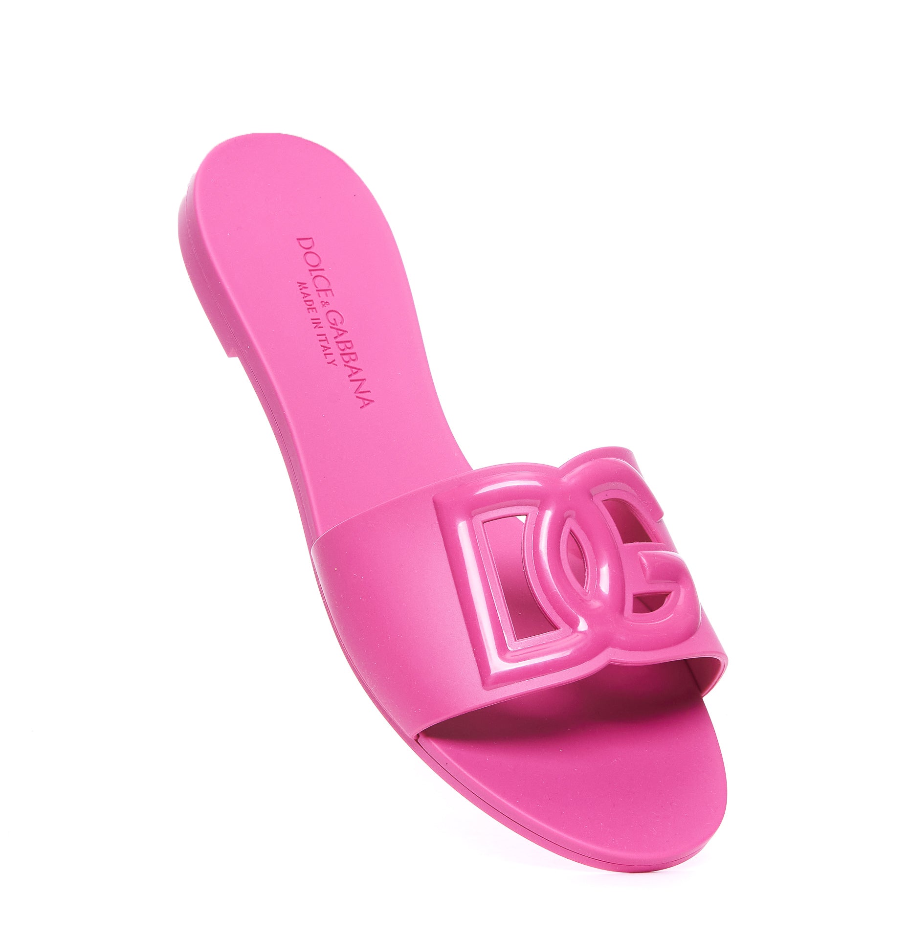 Dolce & Gabbana Sandals Fuchsia Rubber/rubber Sole