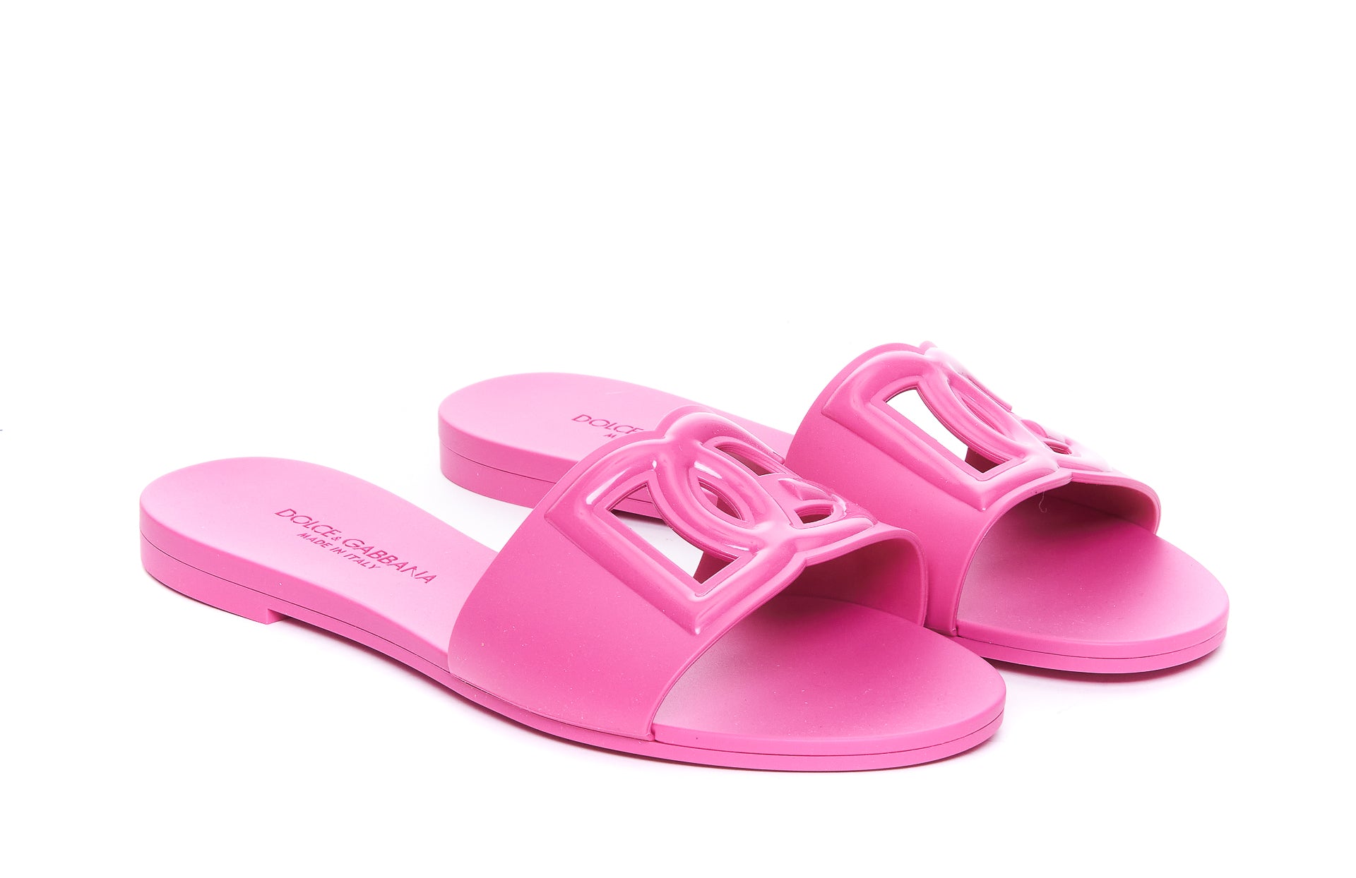 Dolce & Gabbana Sandals Fuchsia Rubber/rubber Sole